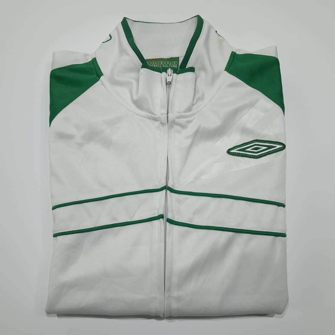 CL983 XL 엄브로 00s 풋볼컬처 화이트그린 트랙자켓 상품이미지8