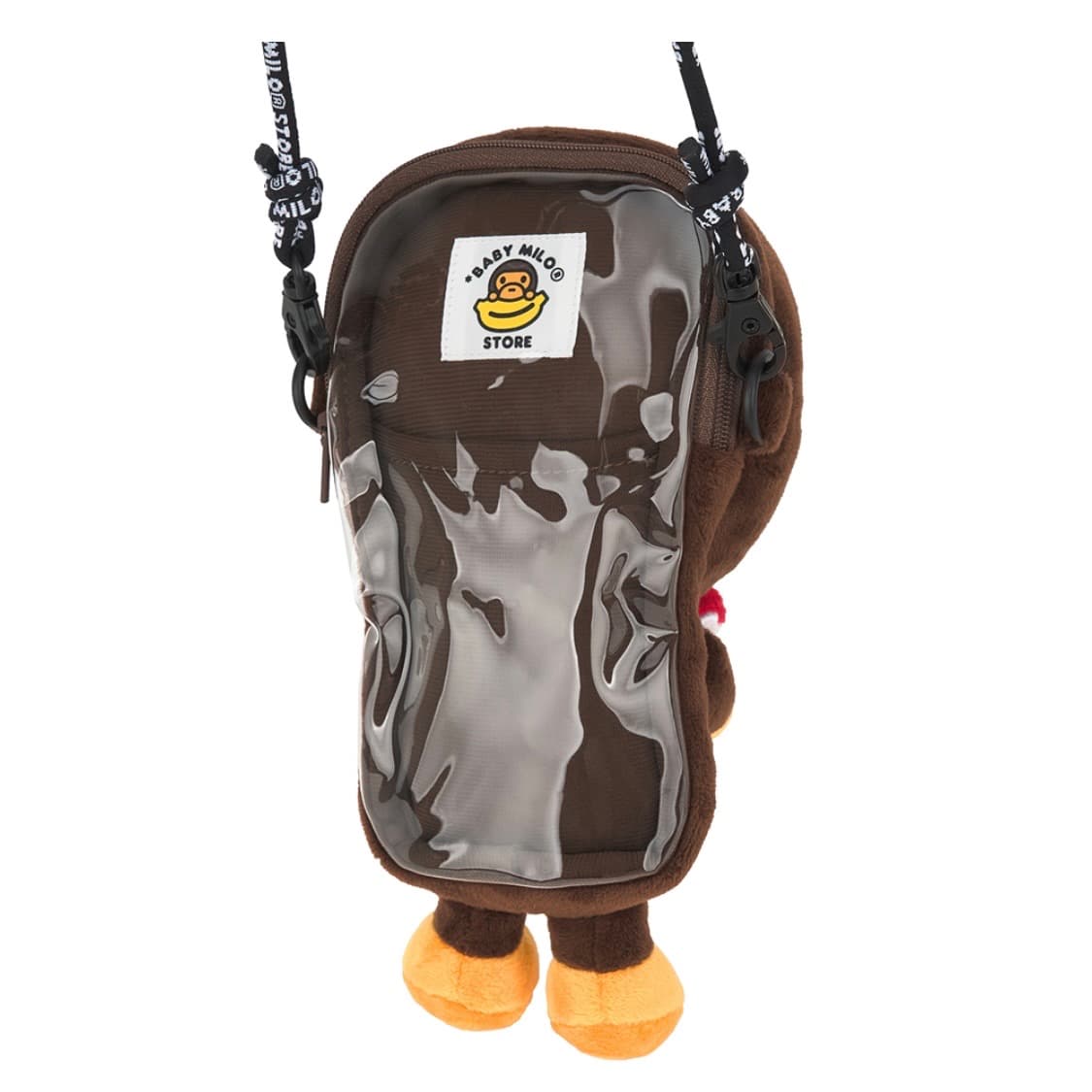 베이프 베이비 마일로 플러시 모바일 백 브라운 상품이미지2