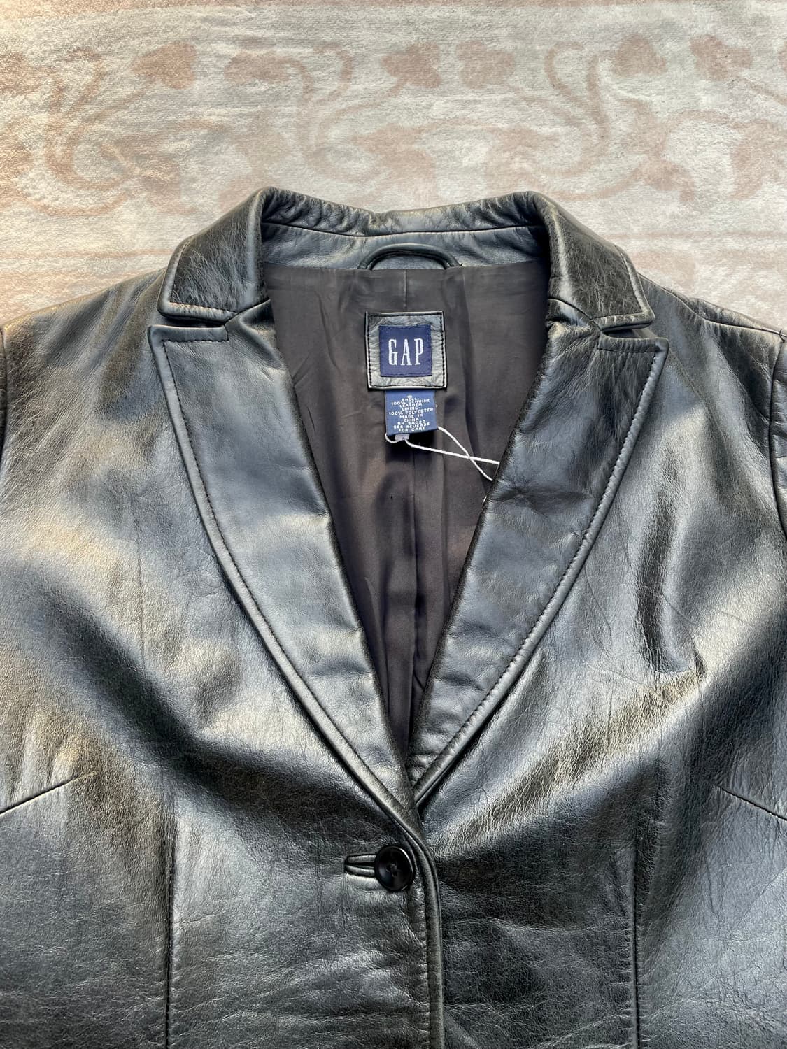 Vintage GAP Black Leather Blazer  상품이미지2