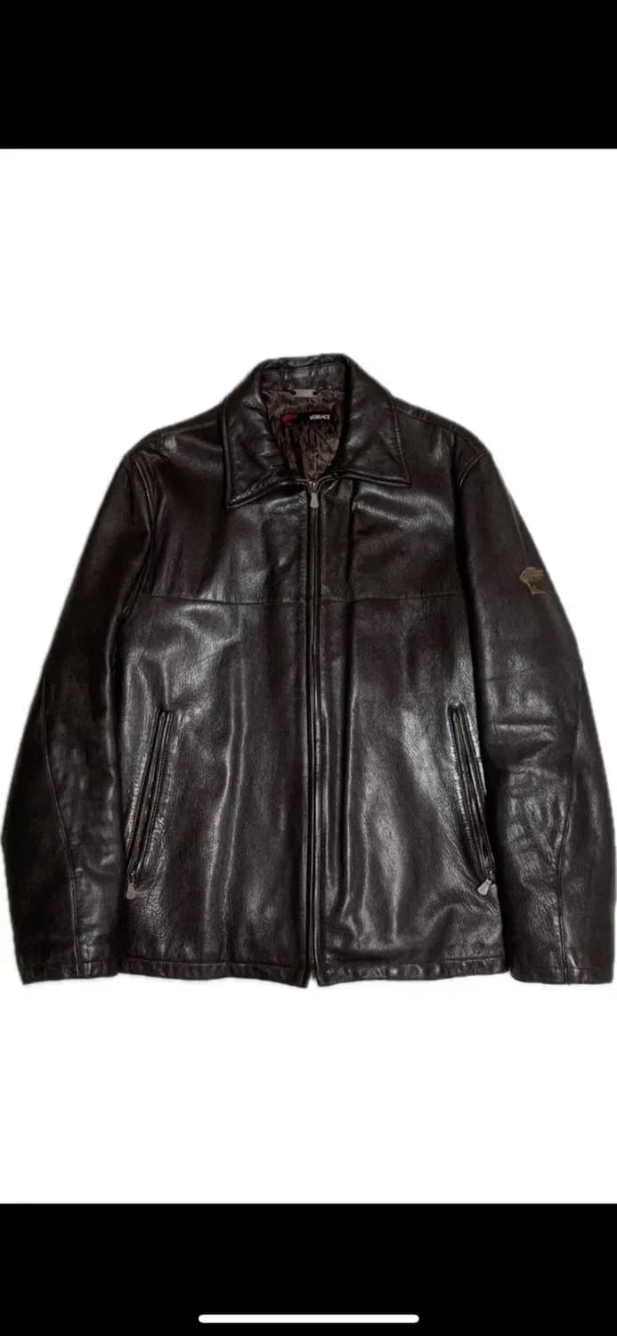 베르사체 가죽 자켓 상품이미지2