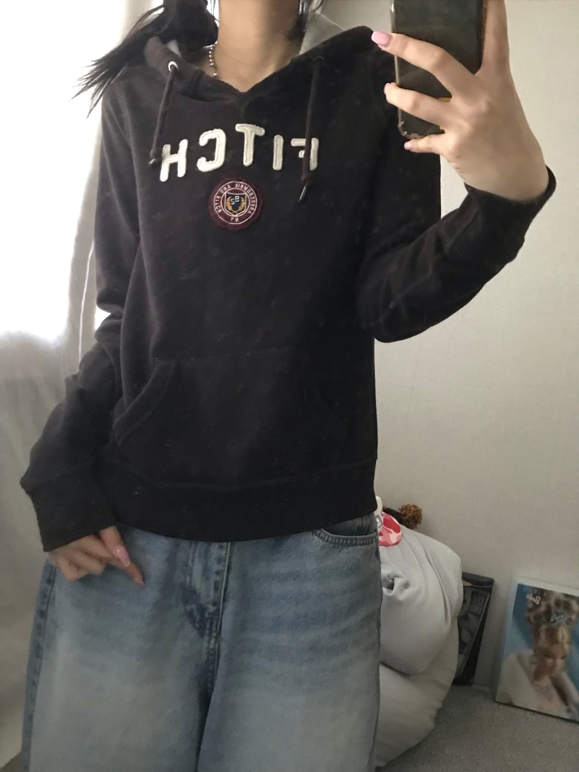 아베크롬비 브라운 후드티 상품이미지4