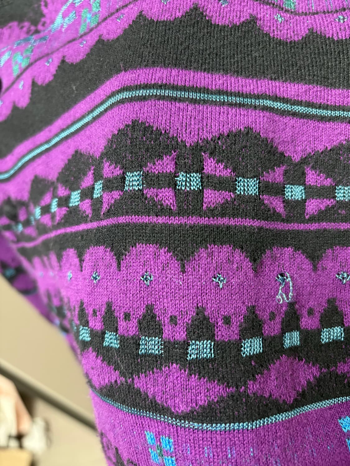 수나오쿠와하라 자수 가디건 상품이미지6