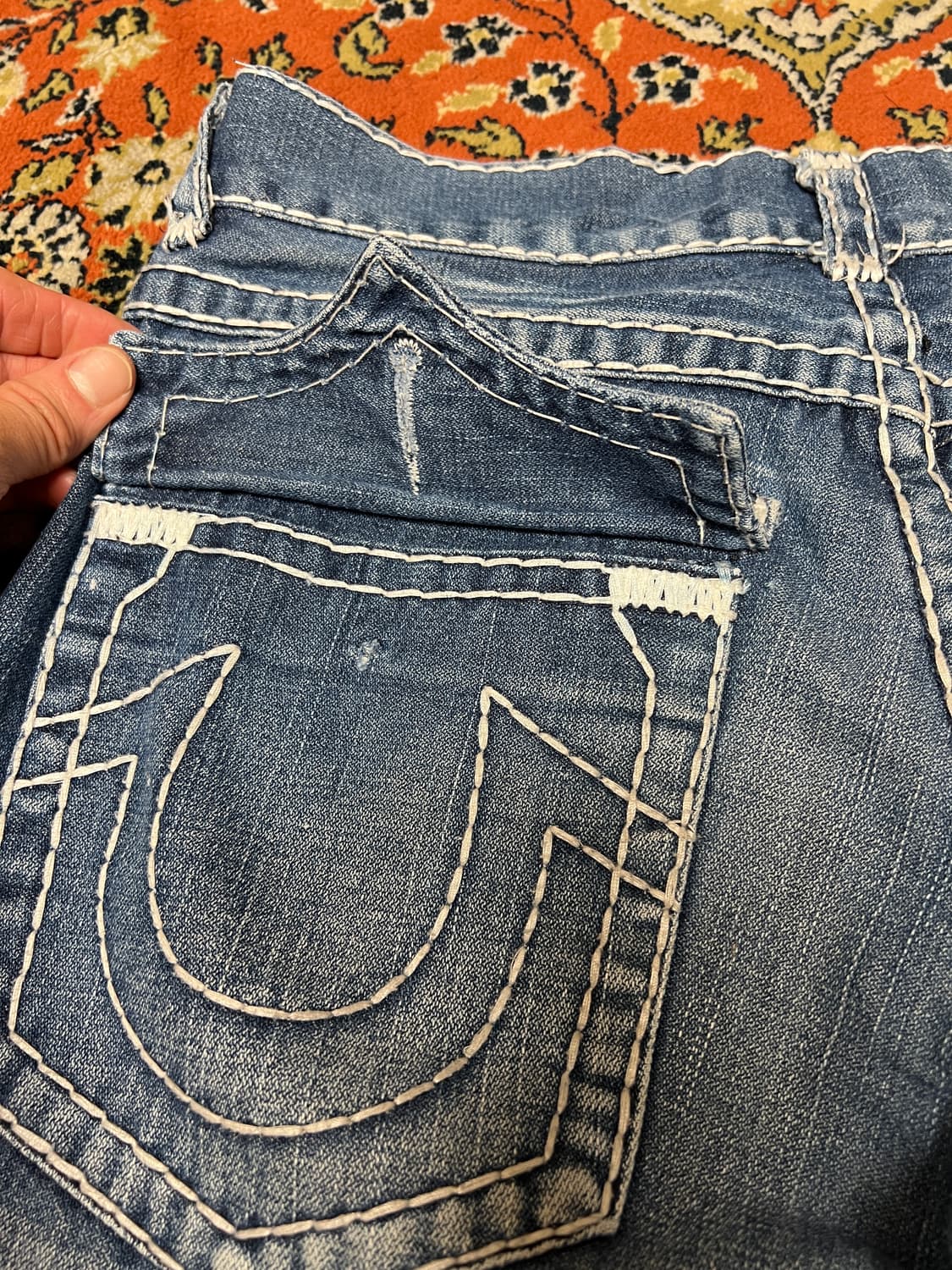 [32] 트루릴리전 조이 슈퍼 티 데님팬츠 상품이미지6