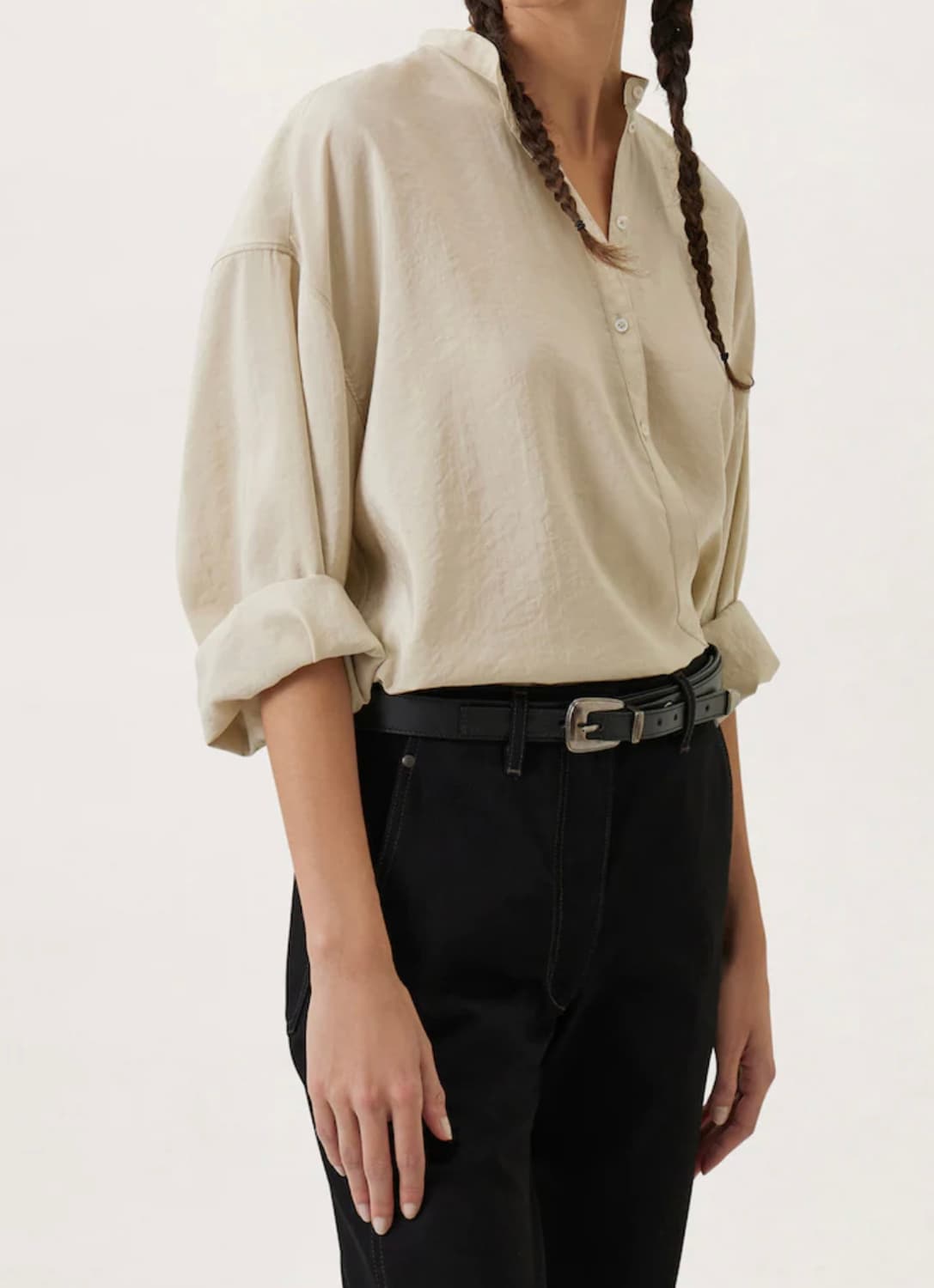 르메르 미니멀 웨스턴 벨트 95 블랙 (신세계 강남점) 상품이미지1