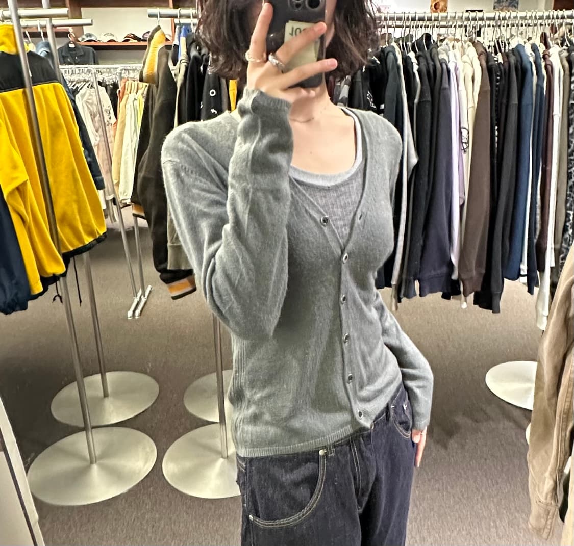 L)Roberta di Camerino vintage 여성 브이넥 가디건 상품이미지1