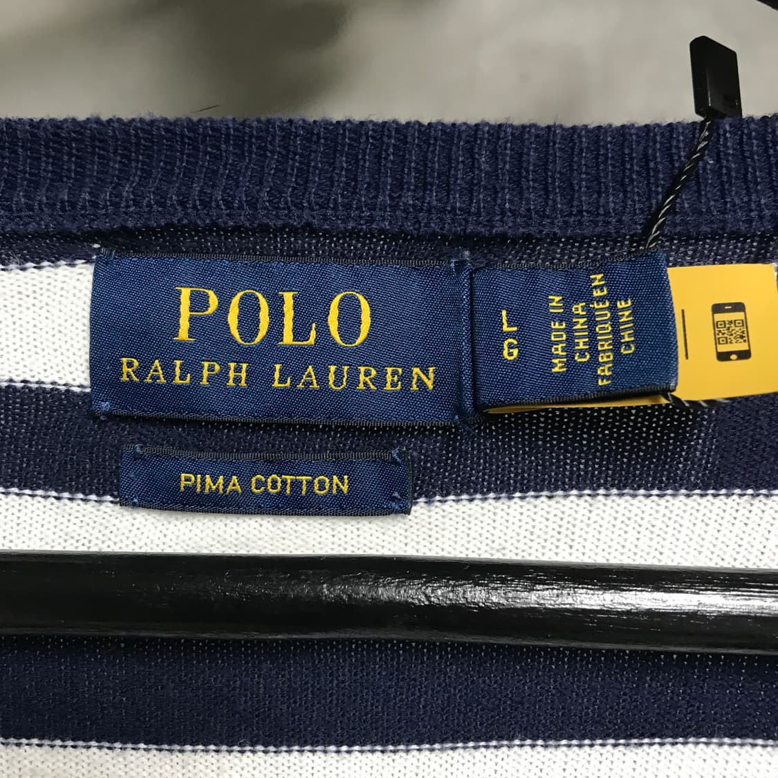 폴로 랄프로렌 QR 스트라이프 가디건 L(W) 상품이미지5