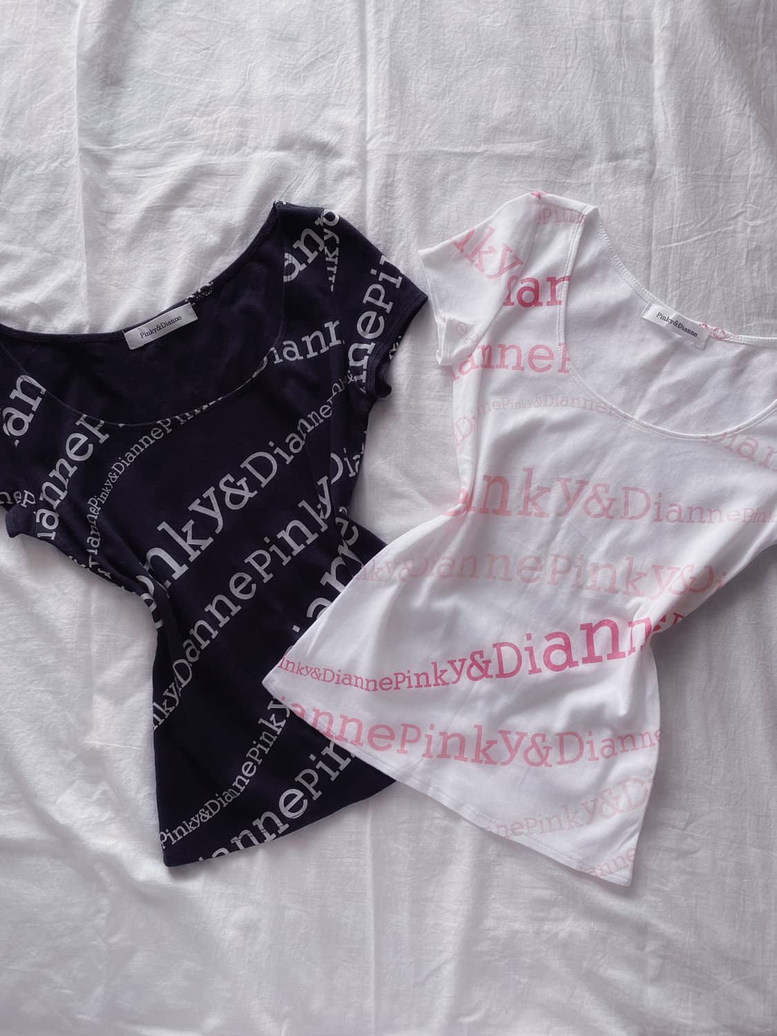 Pinky&Dianne lettering t-shirt 상품이미지5