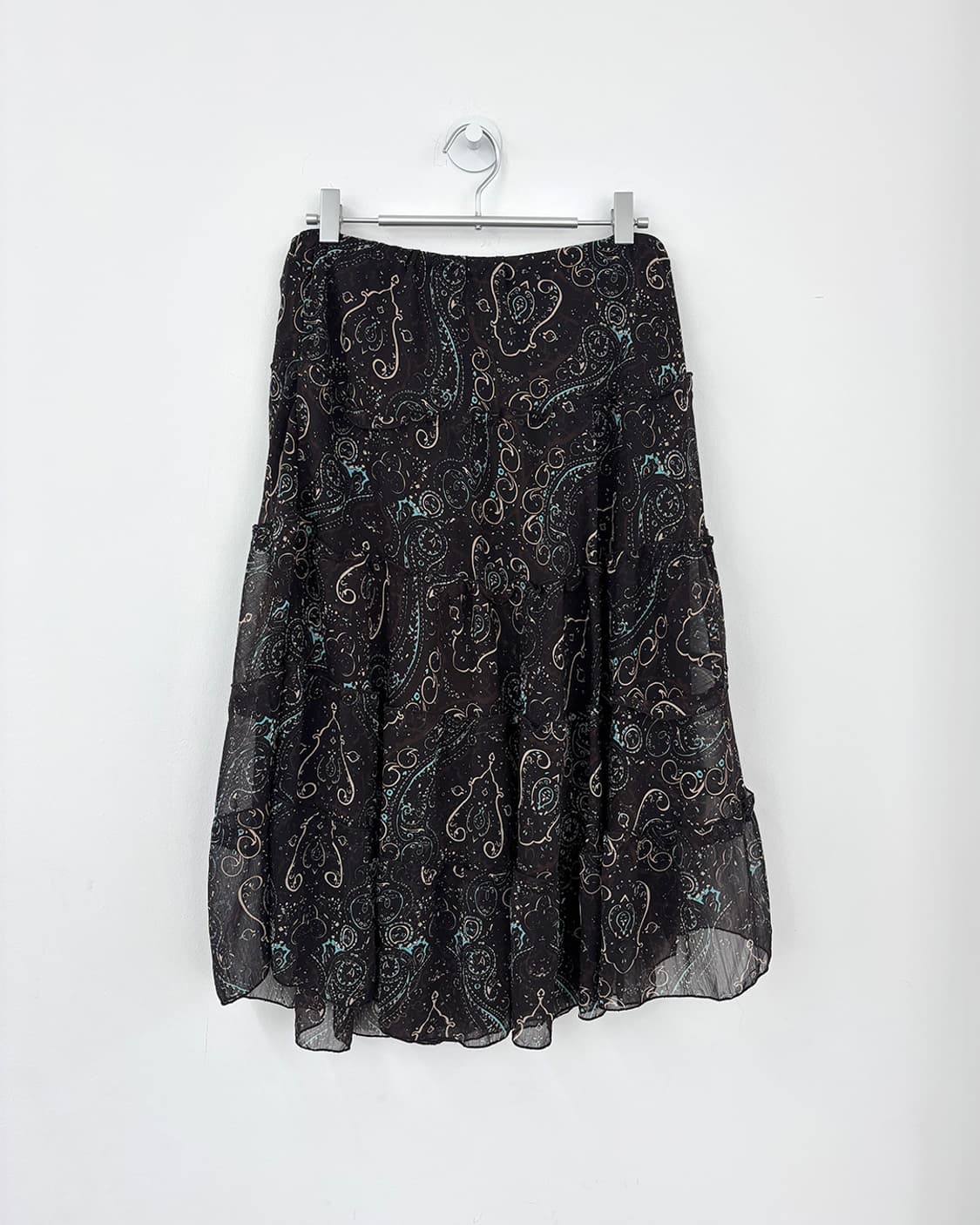 모아나 에스닉 밴딩 티어드 스커트 상품이미지1