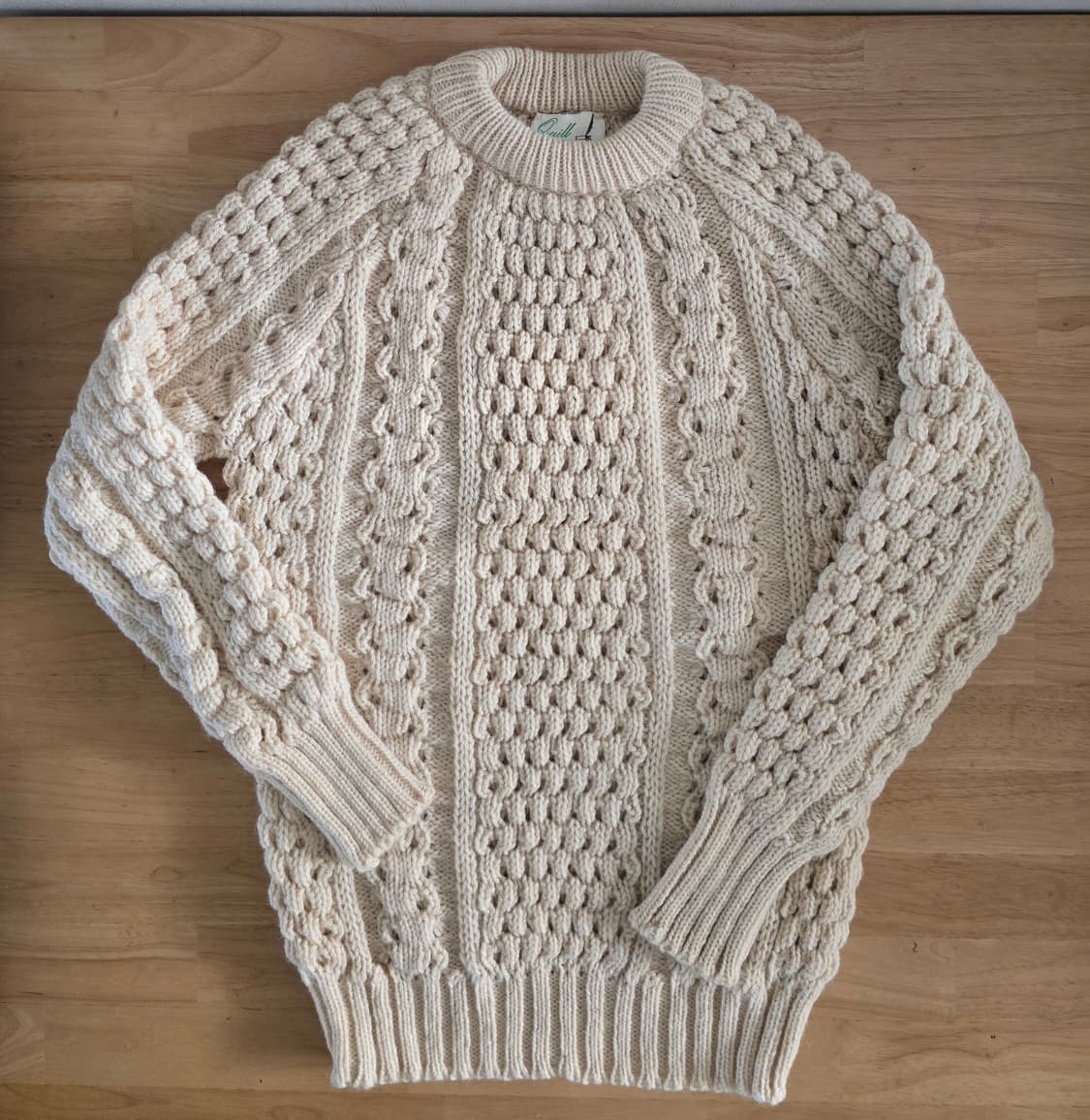 아일랜드 Quill Knit 100% 울 빈티지 니트 상품이미지5