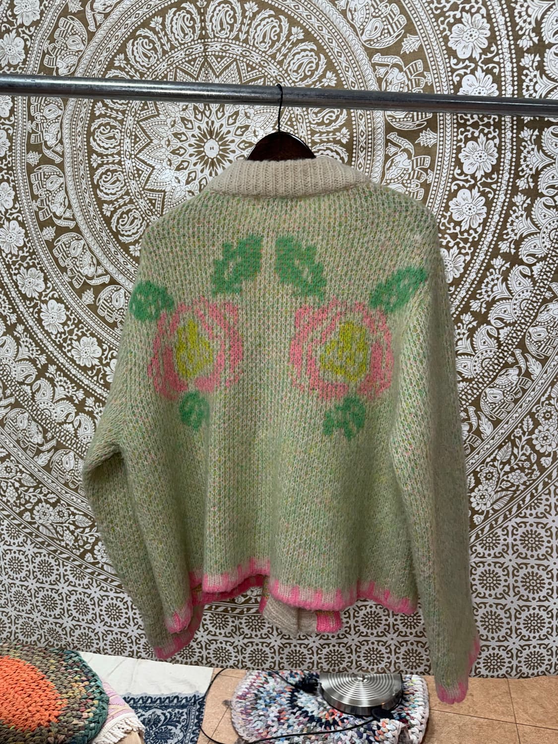 빈티지 여성 멀티컬러 니트 가디건  상품이미지5