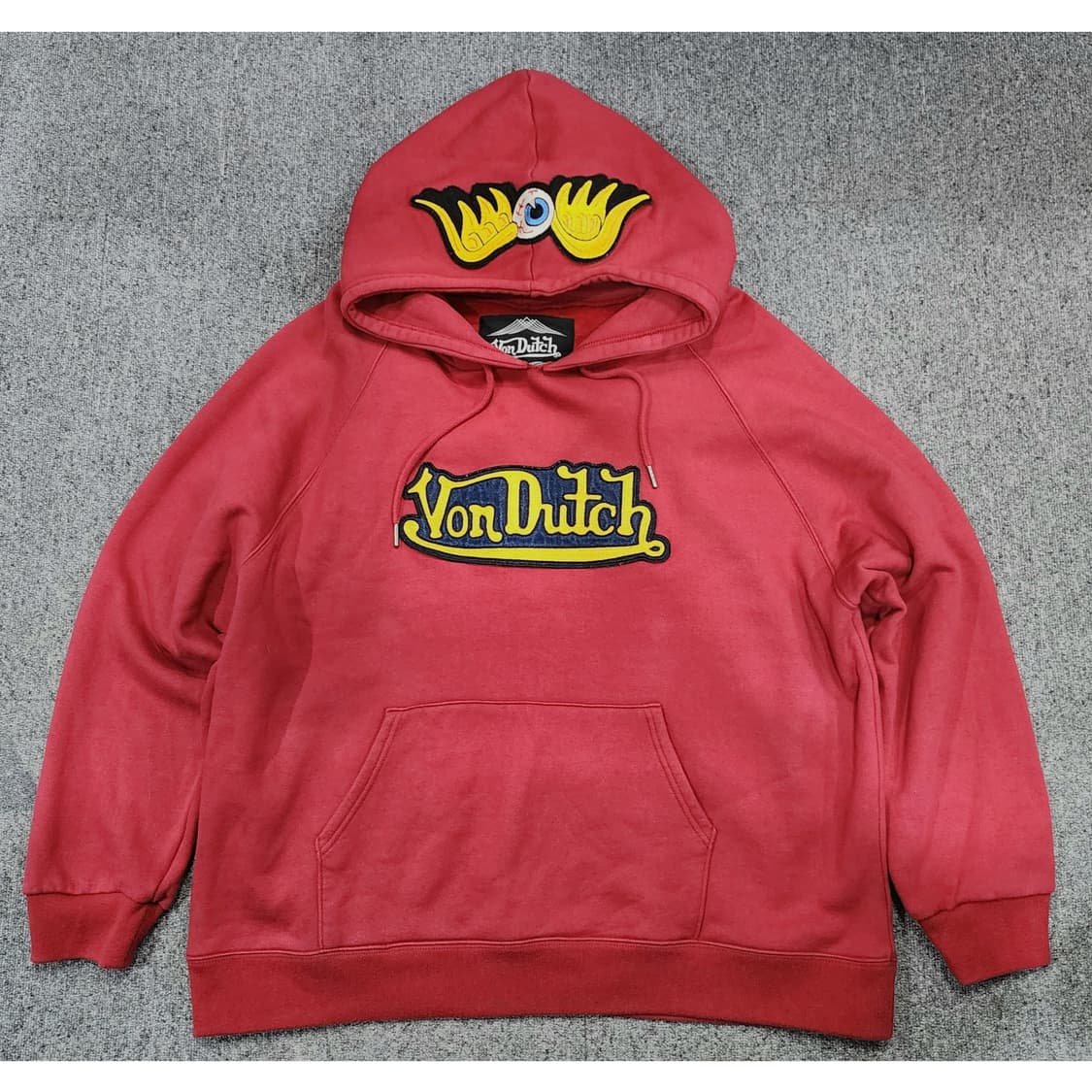 본더치 Y2K 플라잉 아이볼 자수 빅로고 빈티지 후드티 2XL 상품이미지1