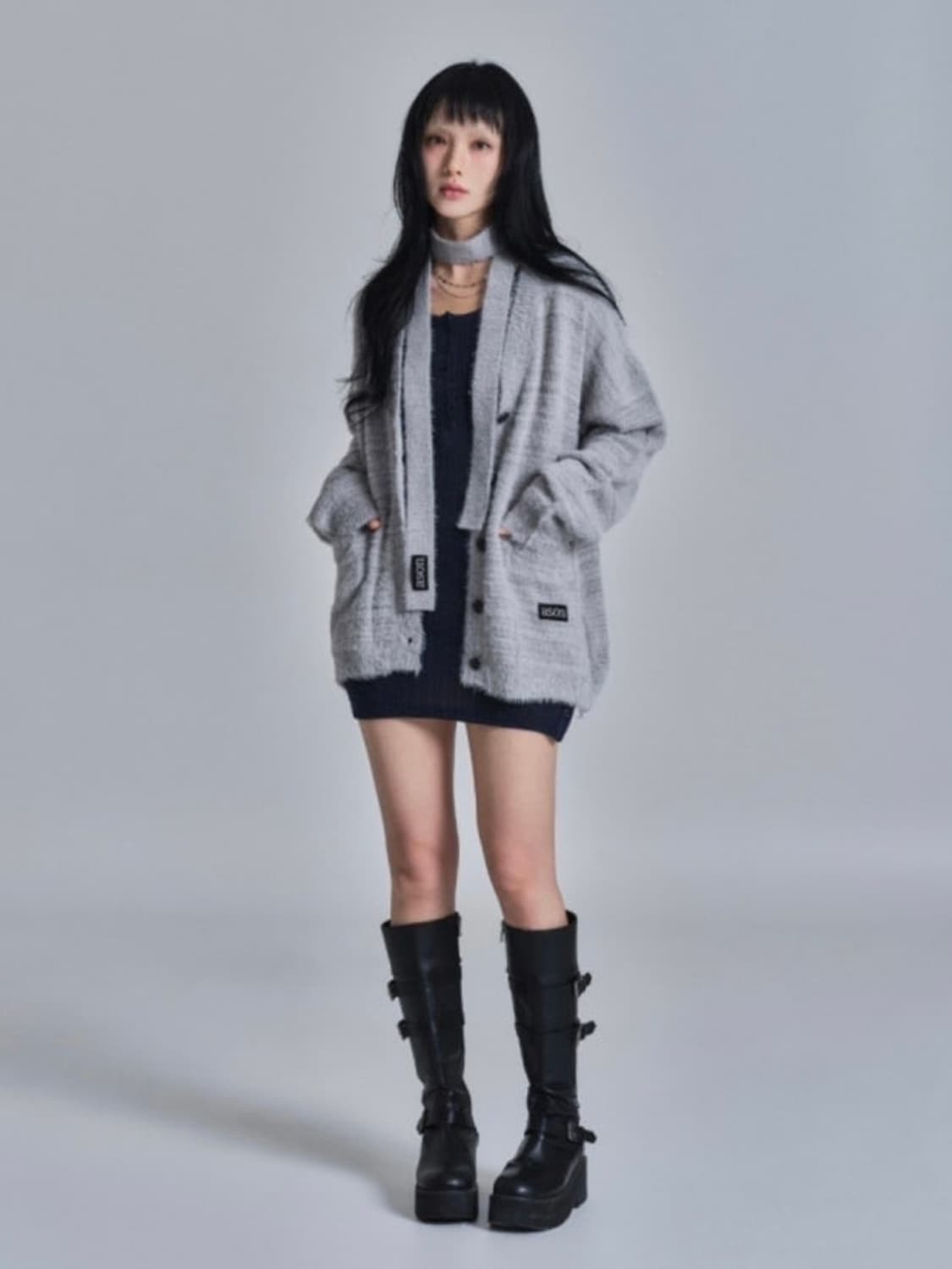 애즈온 루카 타이 가디건 상품이미지2