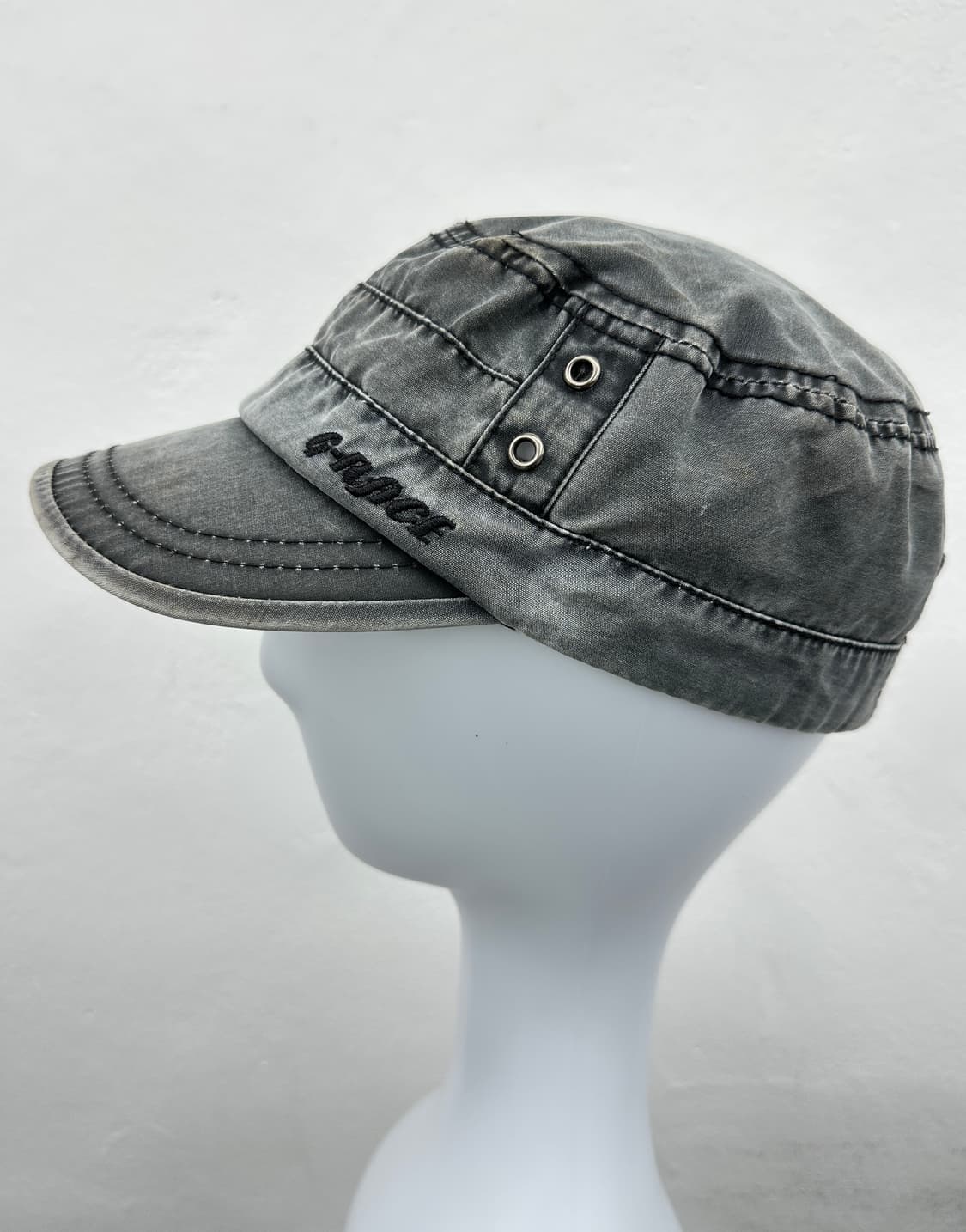 Gray washing grunge denim cap  상품이미지6