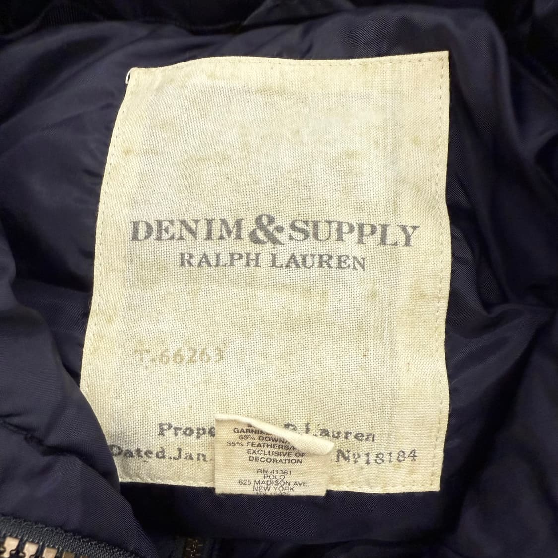 폴로 랄프로렌 데님앤서플라이 네이비 떡코 패딩 조끼  상품이미지4