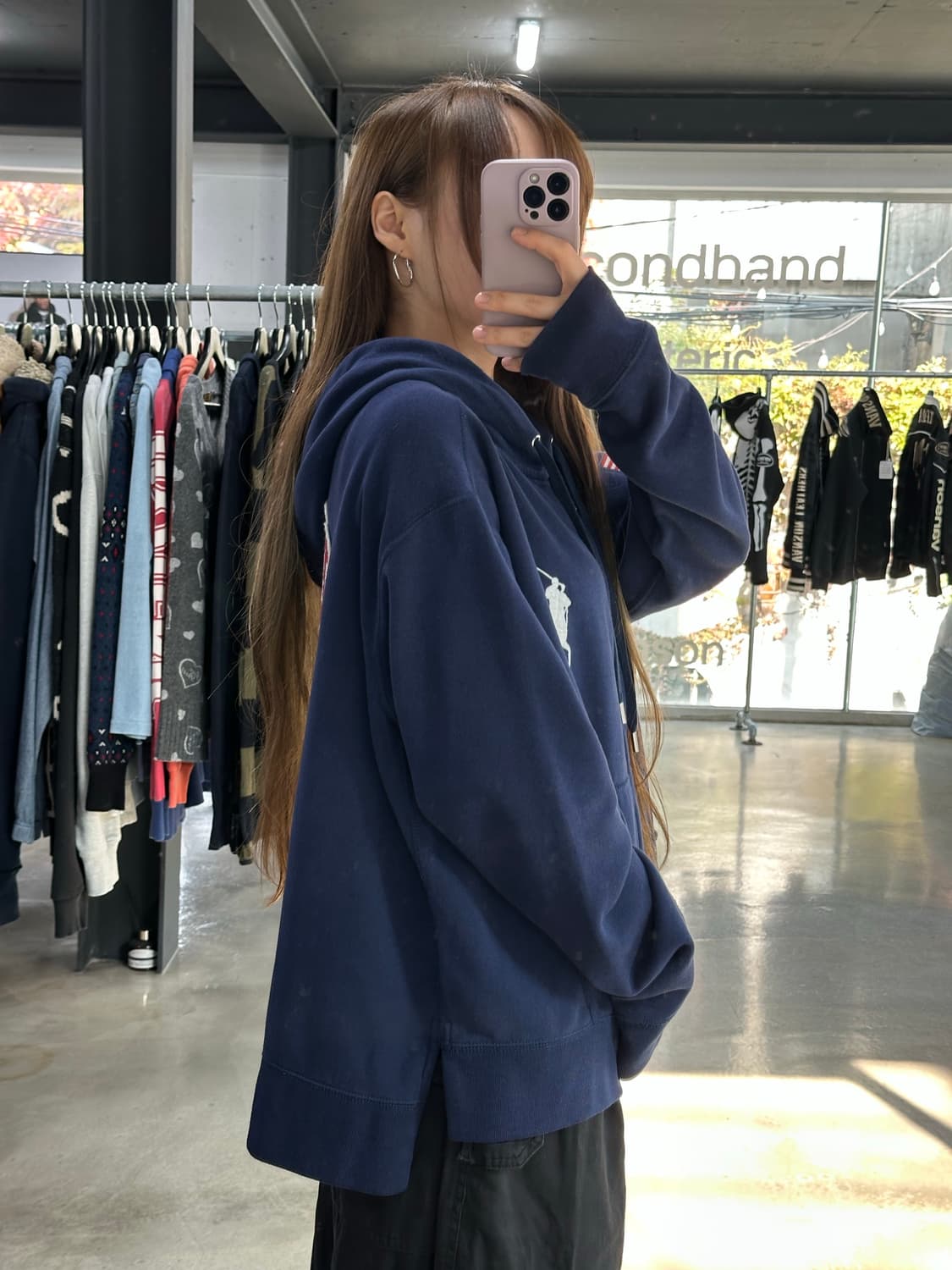 폴로 랄프로렌 USA 빅포니 후드집업 네이비블루 상품이미지3