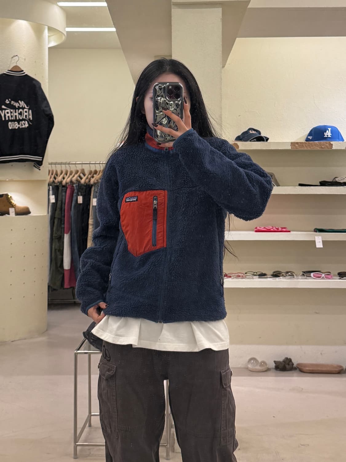 파타고니아 레트로 네이비 플리스 집업 U1312 상품이미지1