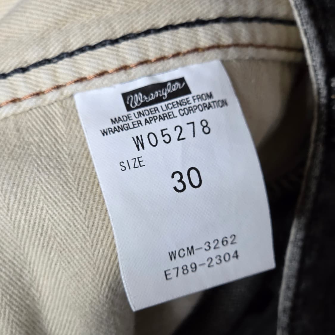 JPN 랭글러 스웨이드 포켓 웨스턴 그레이 데님 팬츠  상품이미지9