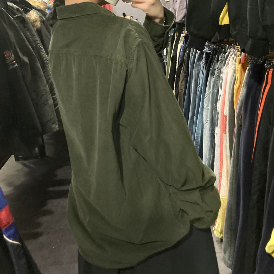 [IM]칼하트 코듀로이 워크셔츠 딥그린 상품이미지5