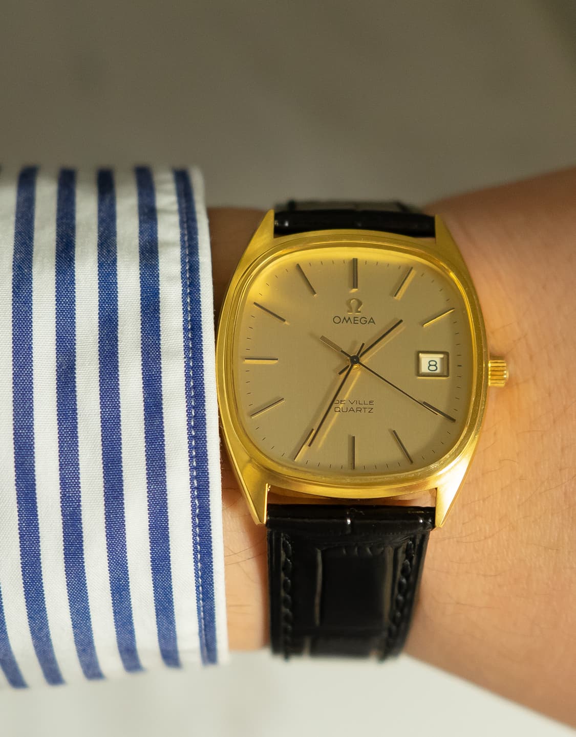 오메가 드빌 엘립스 빈티지 쿼츠 시계 상품이미지1