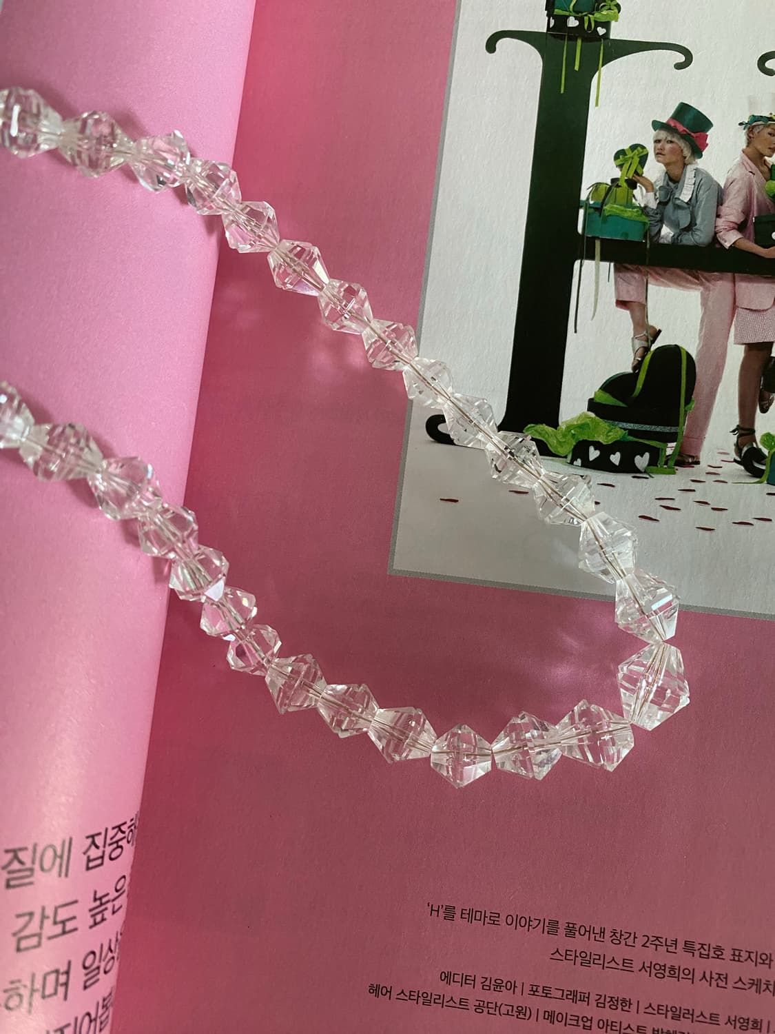 빈티지 크리스탈 비즈 목걸이 상품이미지1