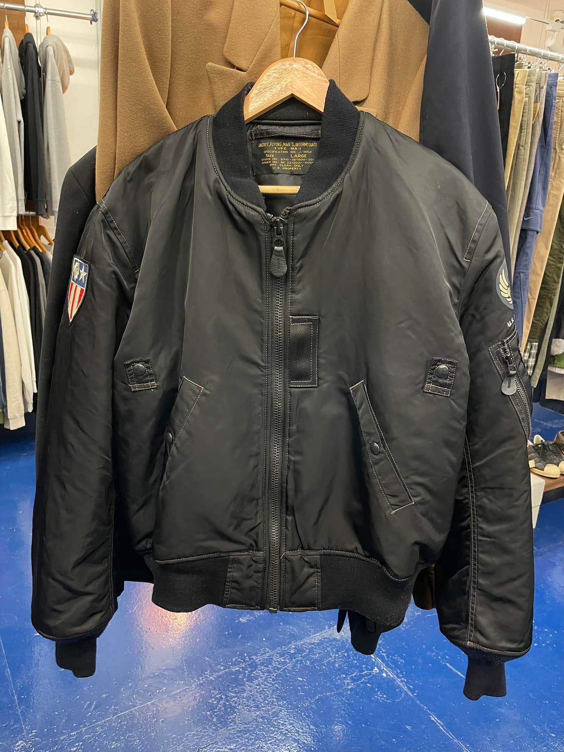 Military camo land ma-1 자켓 상품이미지4