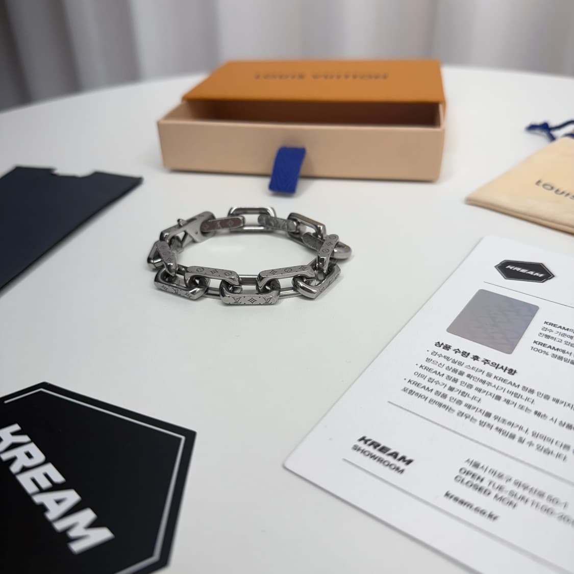 [크림 풀구성/ M] 루이비통 버질아블로 체인 팔찌 상품이미지4