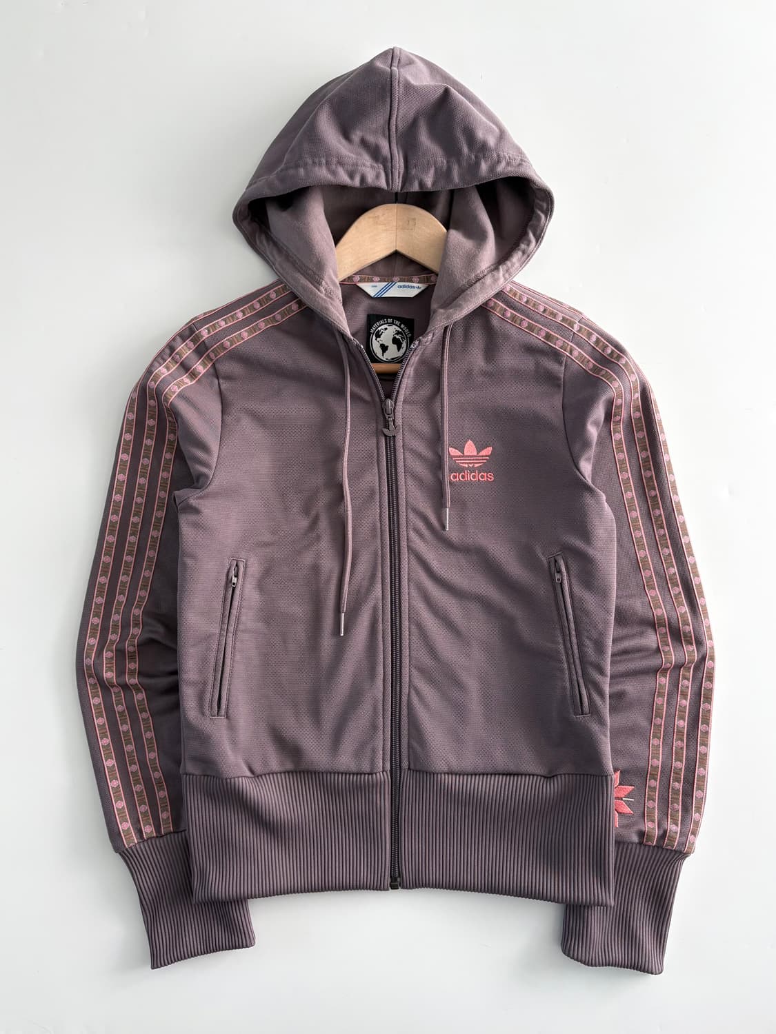 Adidas 아디다스 퍼플 페루 후드 트랙탑 상품이미지1