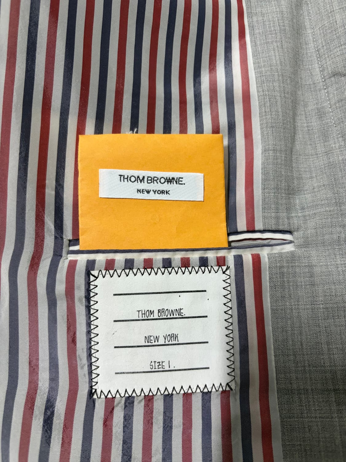 톰브라운 울120수 그레이 펀믹스 코트 1사이즈 상품이미지7