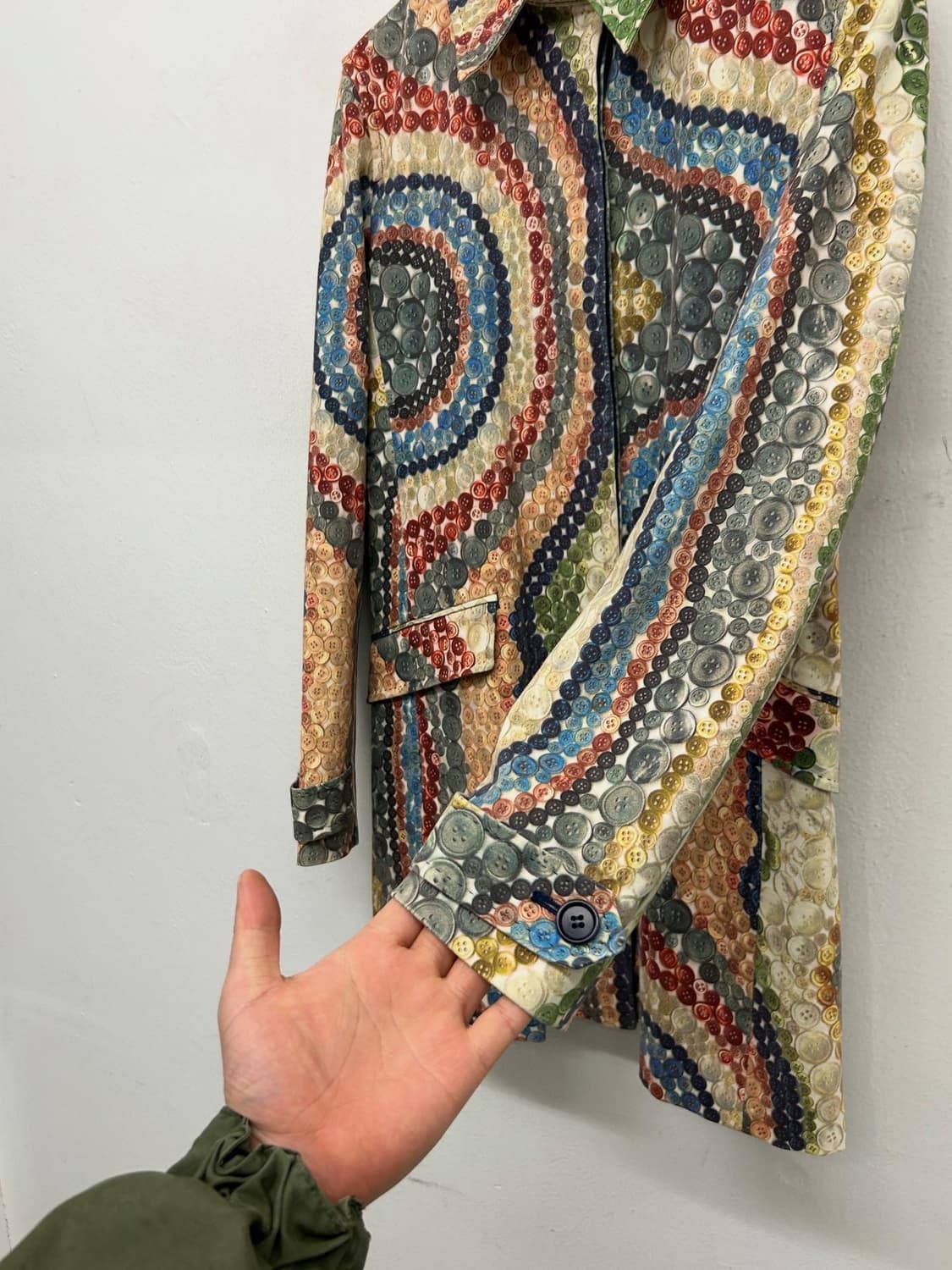 폴스미스 버튼 패턴 반코트 상품이미지2