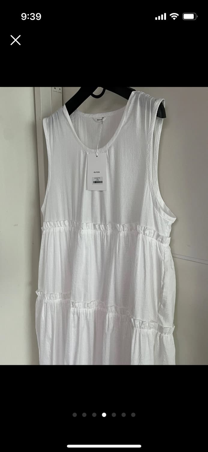 (새상품) 유노이아 Eunoia Seersucker Frill Dress 상품이미지4