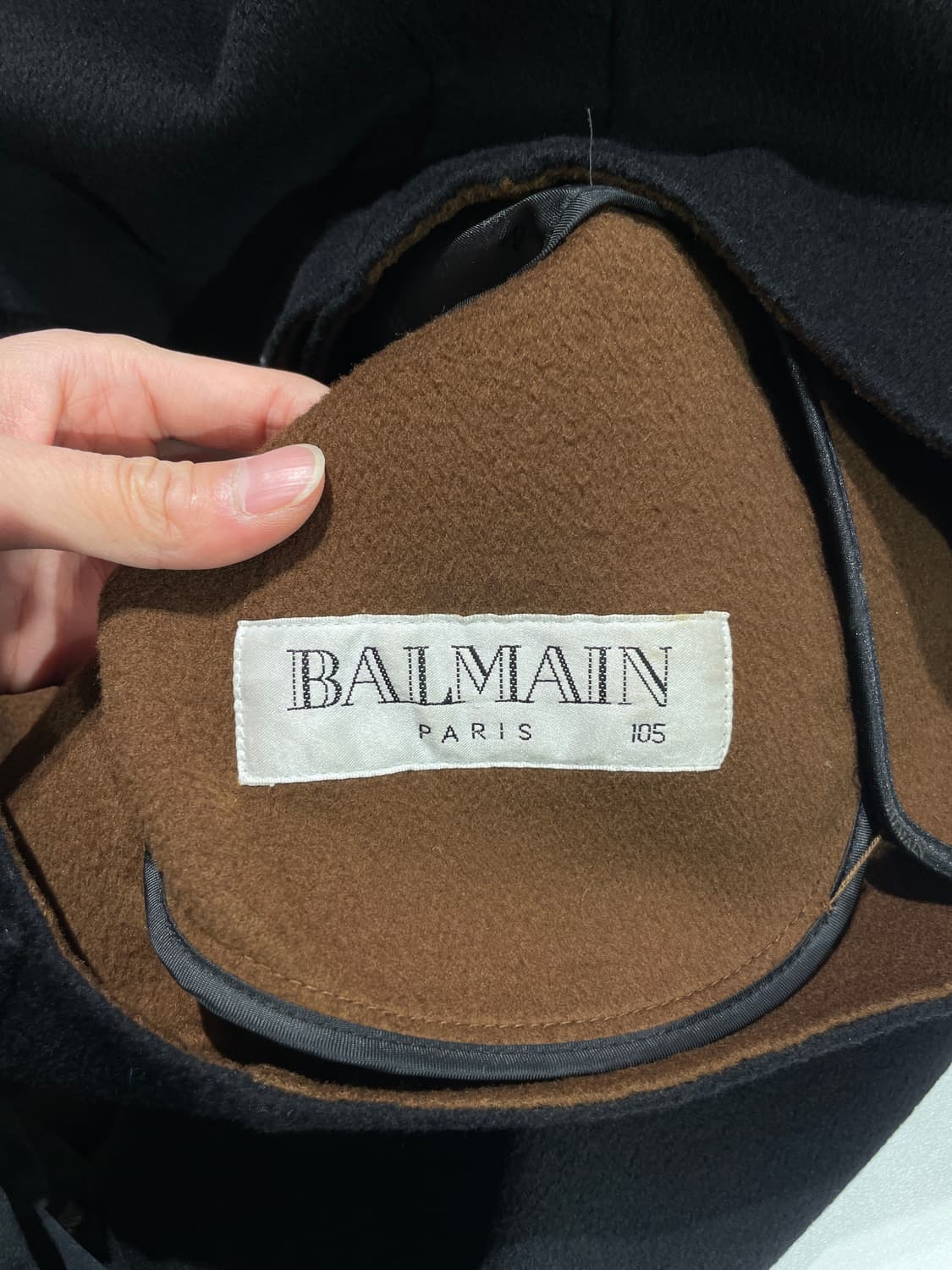 발망 블랙 박스 로고 히든 집업 울 캐시미어 자켓 상품이미지7