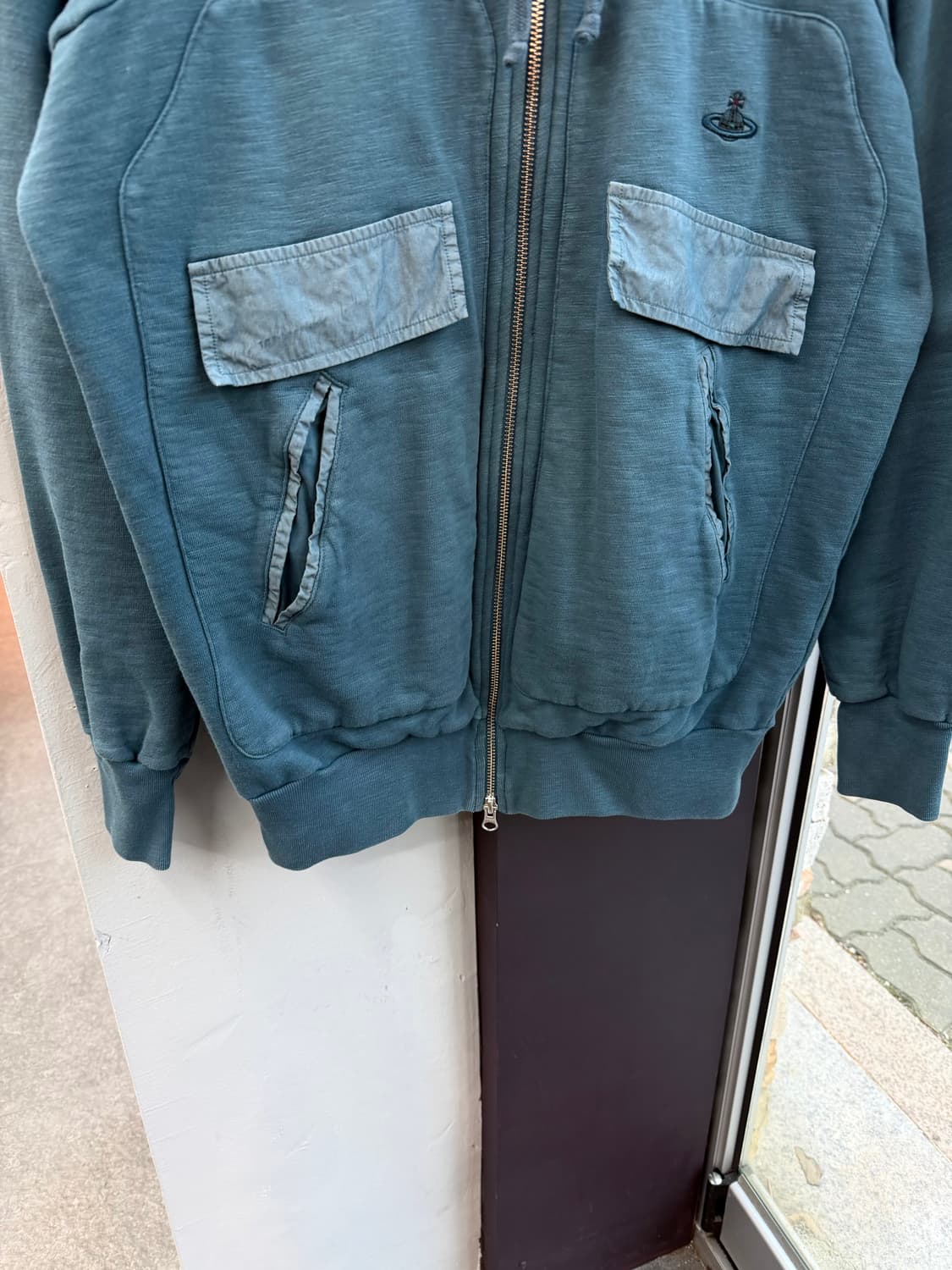 L/ 비비안웨스트우드 맨즈 가먼트다이드 후드집업 상품이미지4