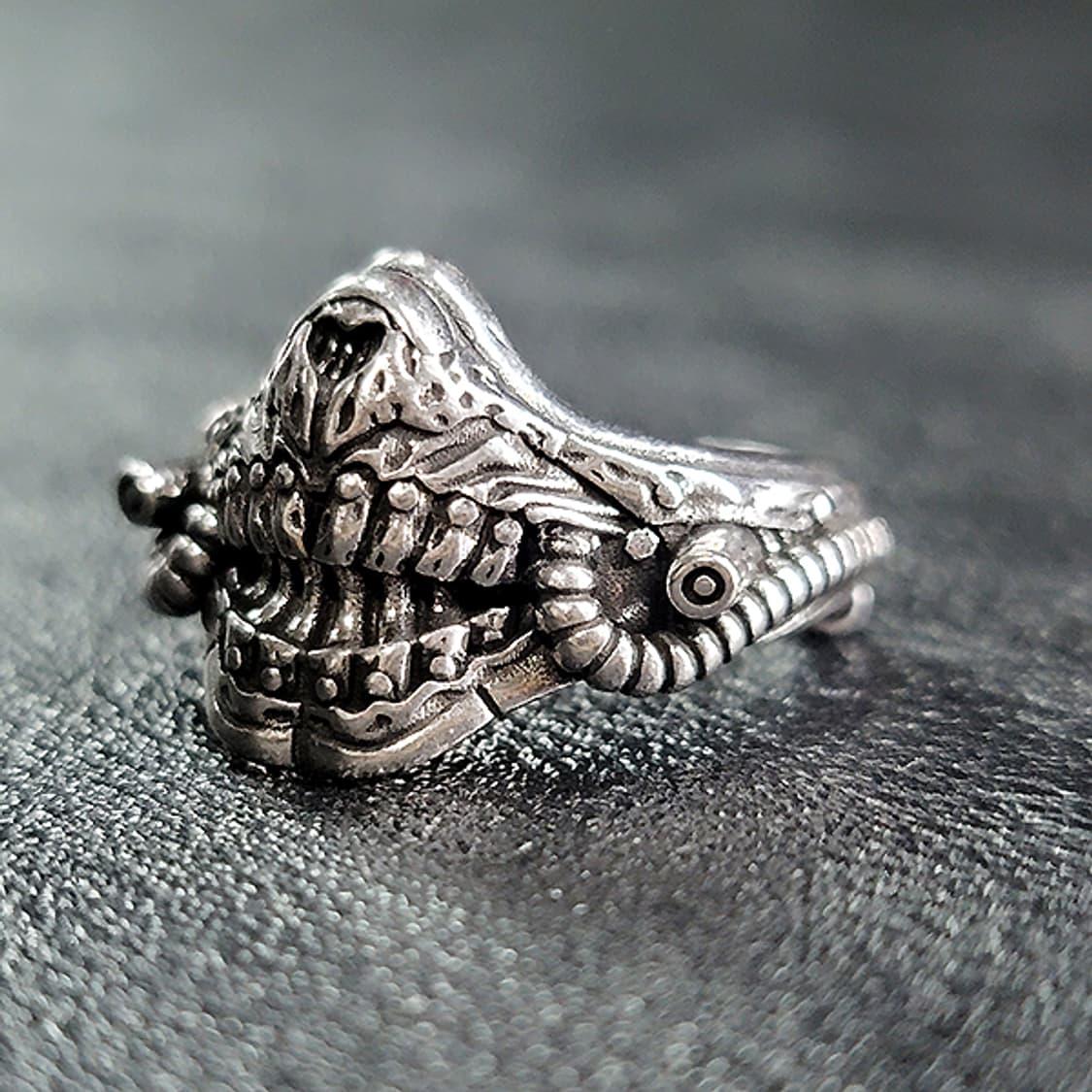 Immortan Joe 실버 남자 엔틱 빈티지 명품 매드맥스 반지 상품이미지3