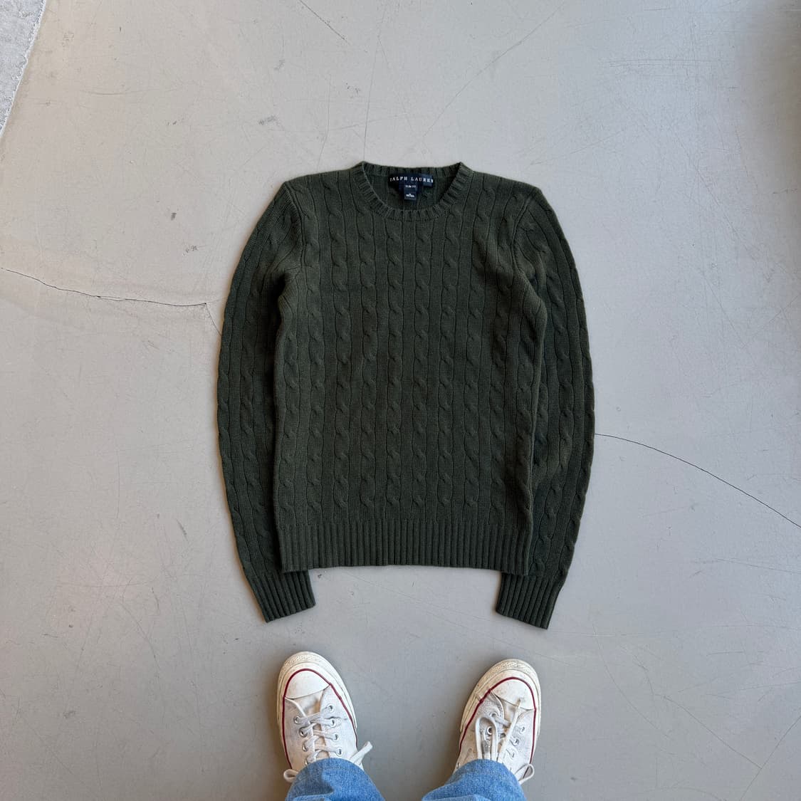 랄프로렌 캐시미어100% 케이블 니트 상품이미지1