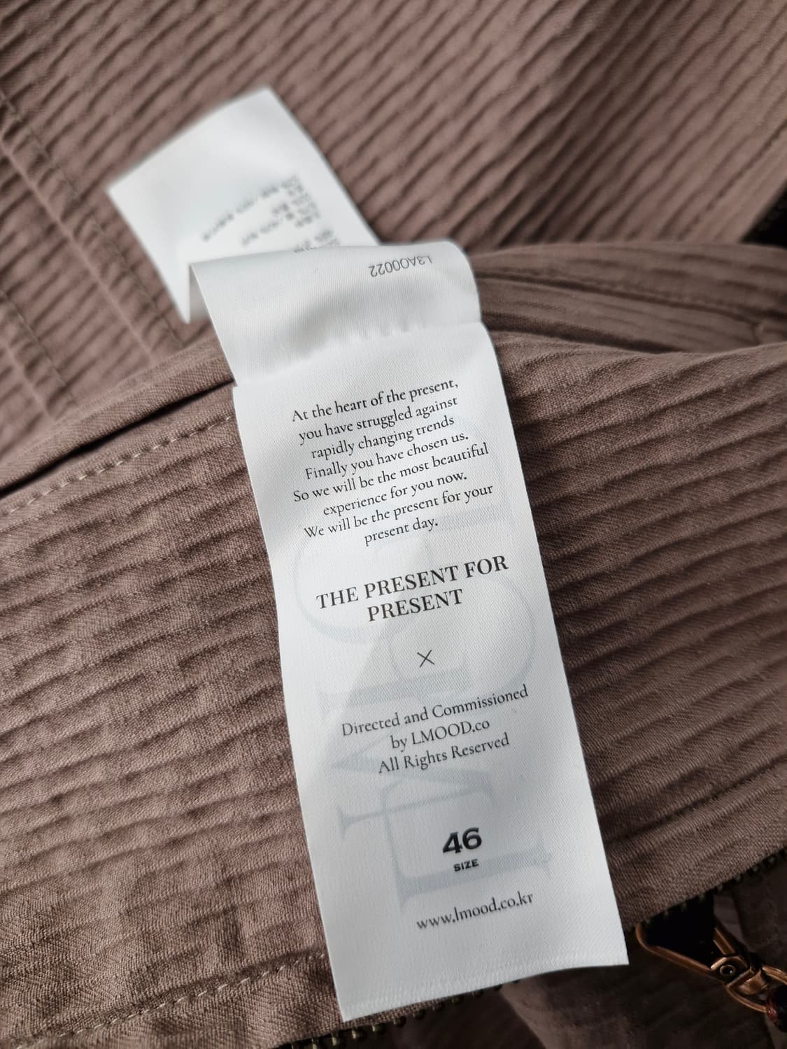 엘무드(LMOOD) 더스티 웨스턴 블루종 자켓 핑크[46] 상품이미지9