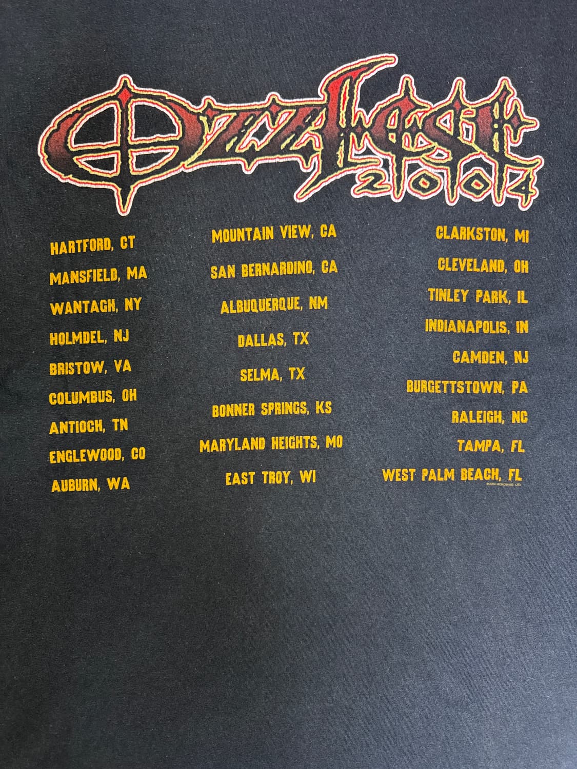 빈티지 00s 오지오스본 오지페스트 OZZFEST 04 투어티 L 상품이미지5