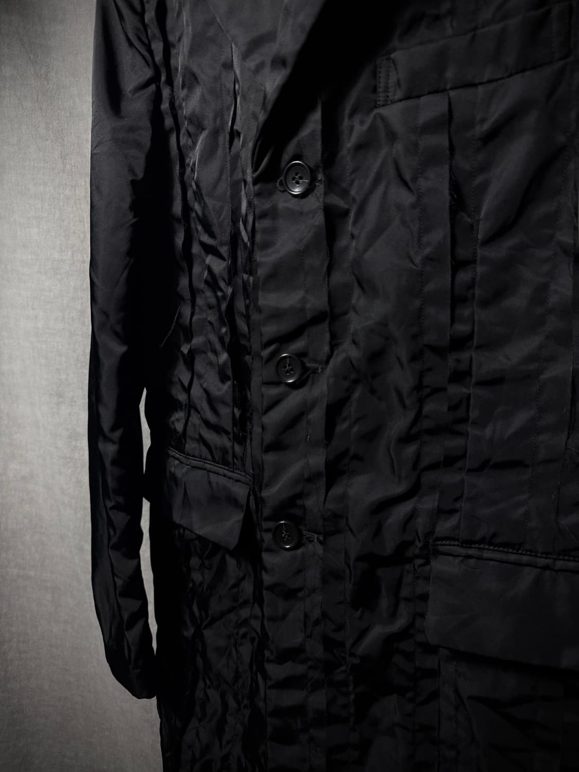 Comme des Gancon Black 19SS Cut Off Coat 상품이미지6