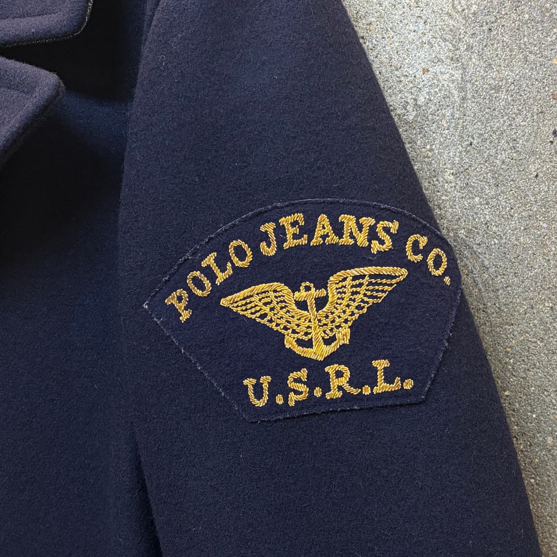 90s USA 빈티지 폴로랄프로렌 폴로진스 오리지널 피코트 울코트 상품이미지3
