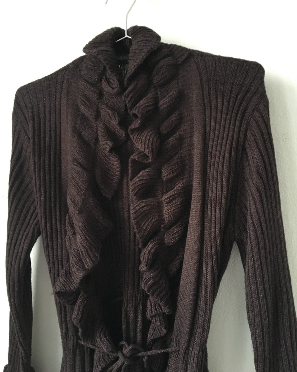 Ruffle point knit cardigan 상품이미지2