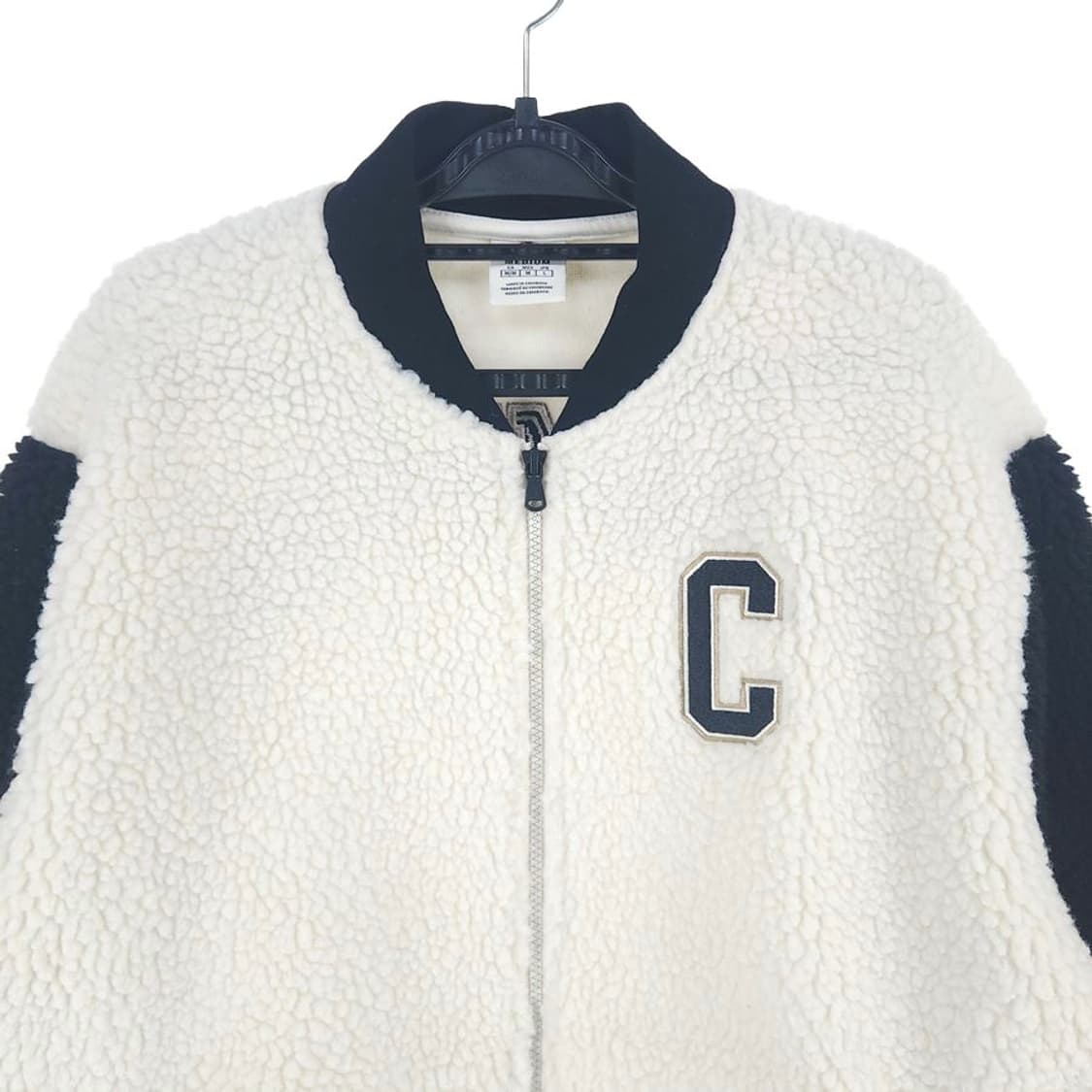 [남L]챔피온 화이트블랙 플리스 자켓[Y61-015] 상품이미지2