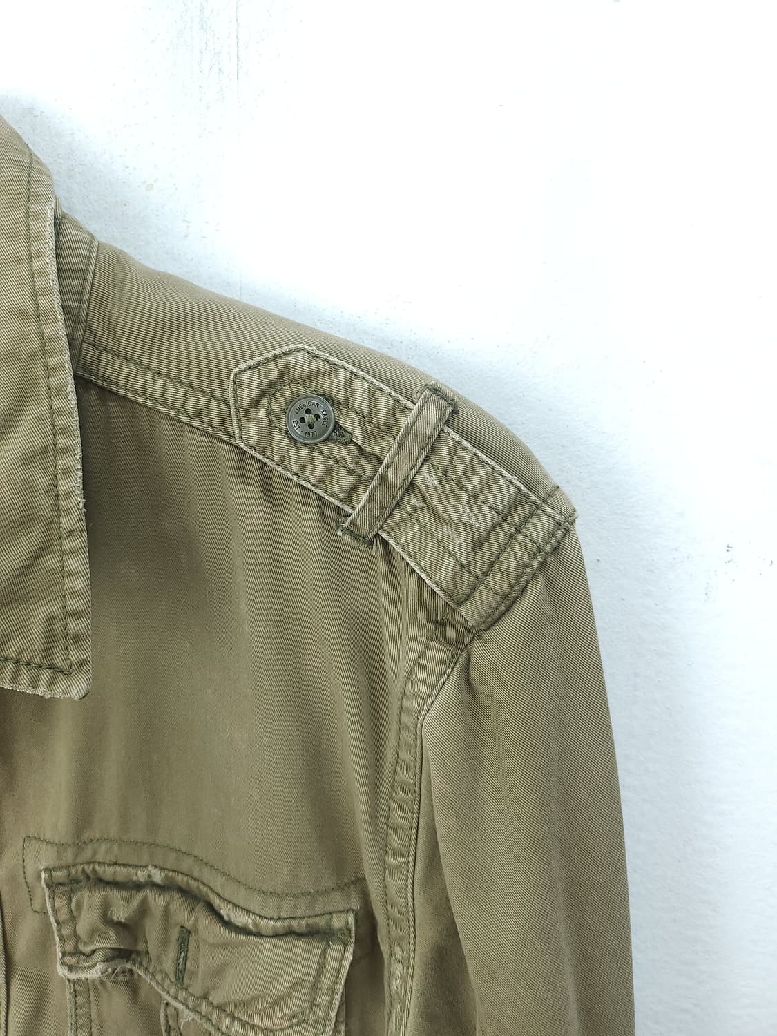 American Eagle 빈티지 카키 셔츠 100 L 상품이미지6