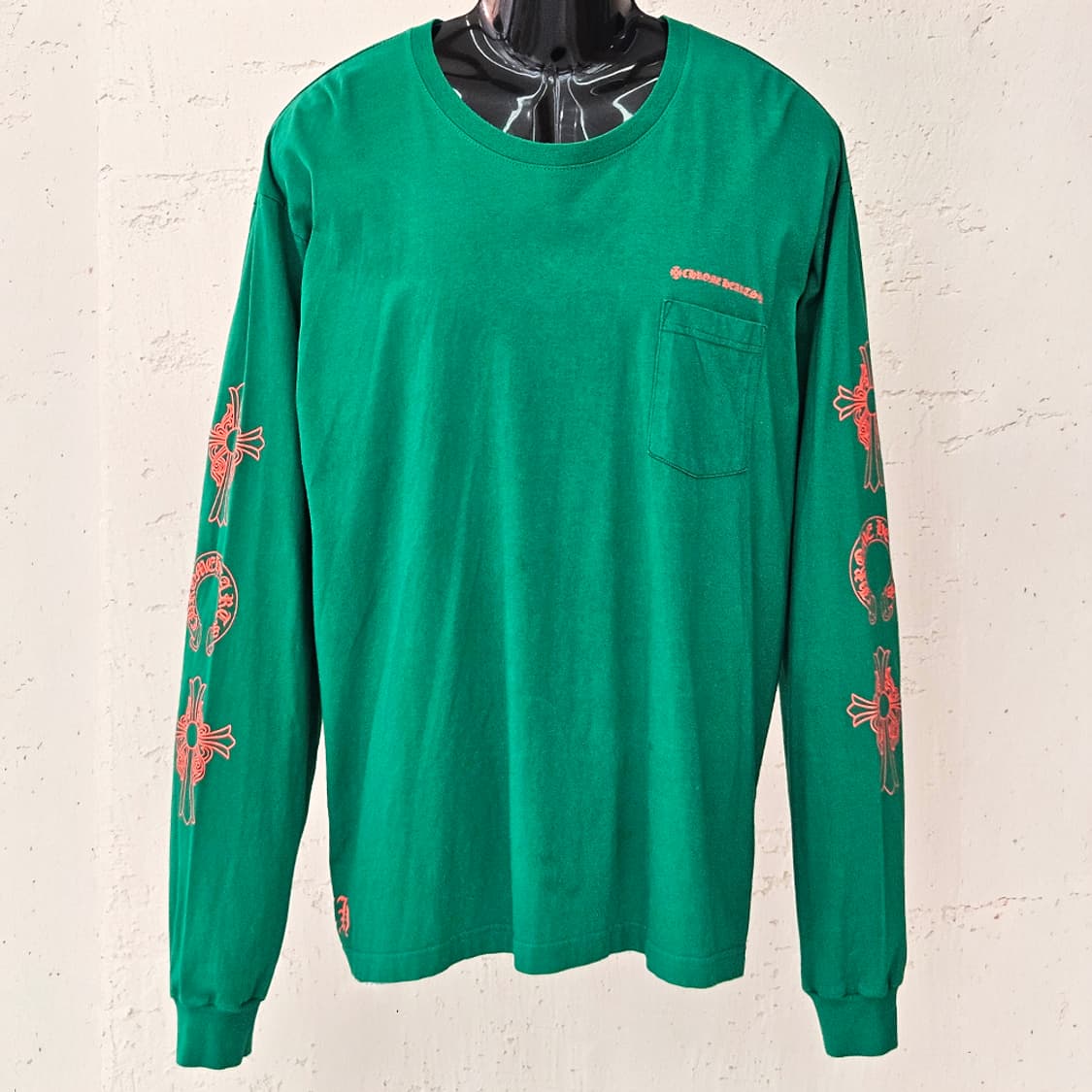 [XXL] 크롬하츠 말발굽 롱슬리브 그린 B1213C145 상품이미지1