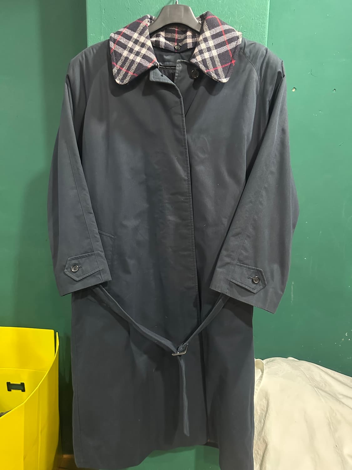 버버리 내피풀세트 개버딘 체크카라 트렌치코트100사이즈 상품이미지1