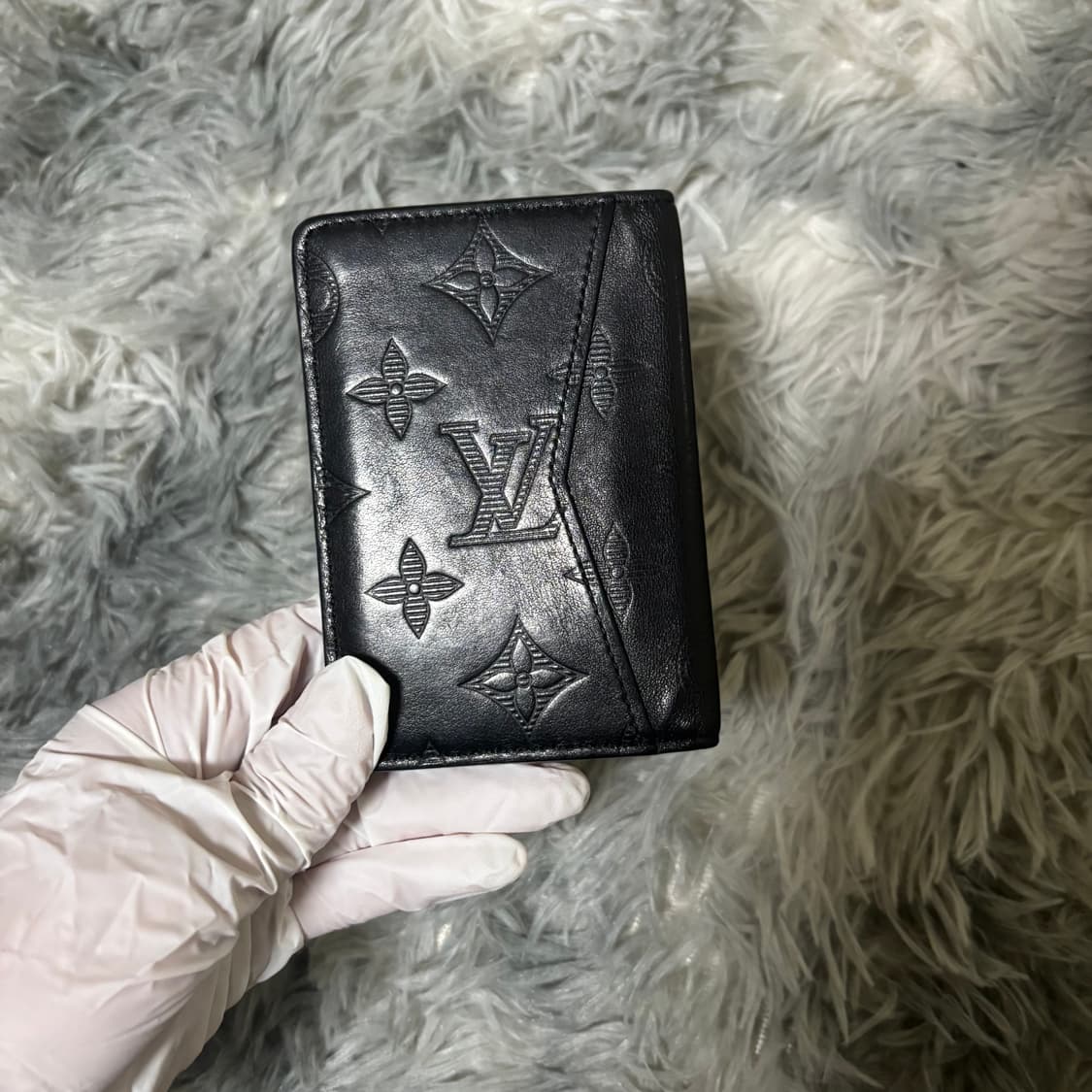 [S급 풀박스] 루이비통 포켓 오거나이저 모노그램 쉐도우 블랙 지갑 급처 상품이미지3
