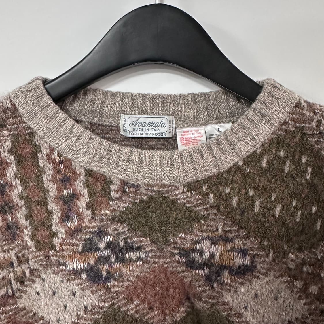 VTG 이태리 패턴 울 스웨터 (va.74) 상품이미지4