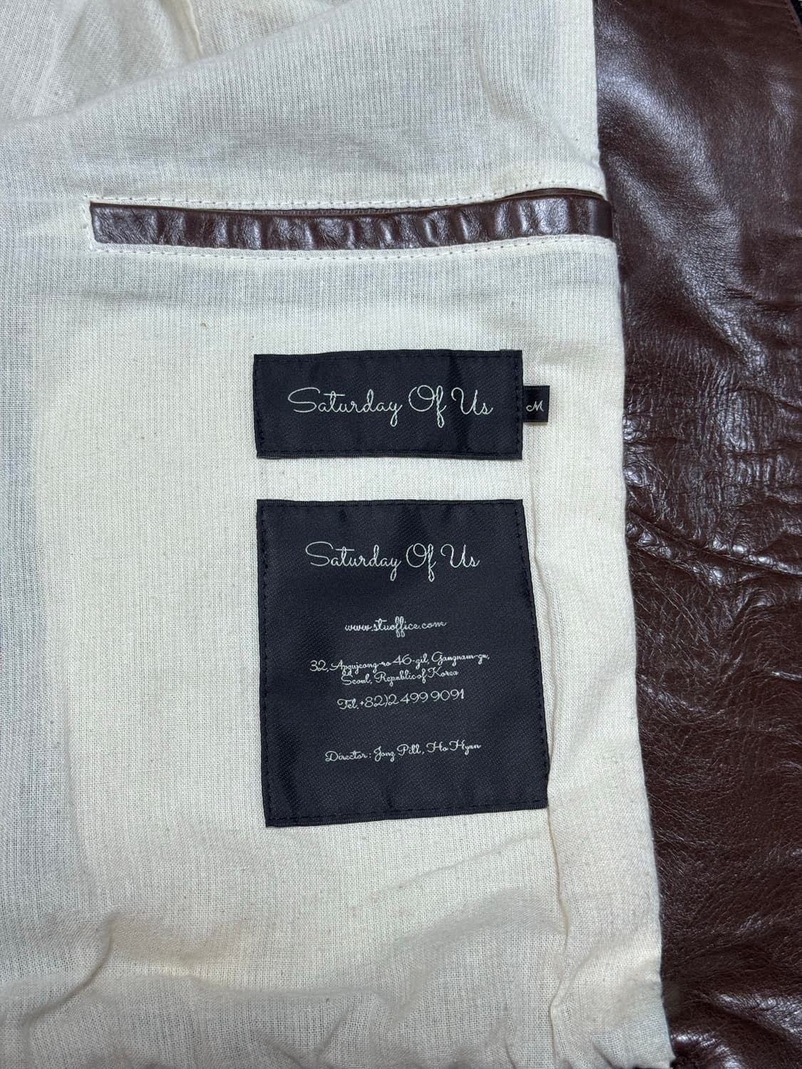 [M사이즈] STU 프린팅 가죽 레더 자켓 상품이미지9