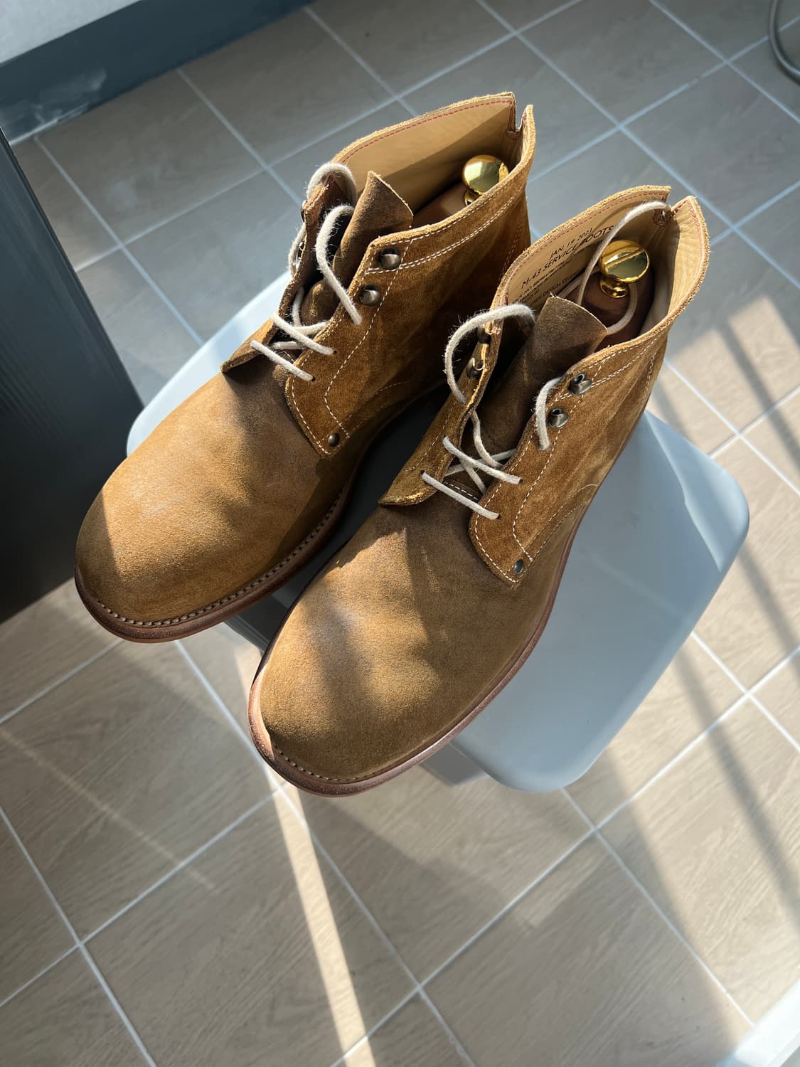 택포29) 그라더스 grds 부츠 02 스웨이드 올리브 드랩 255 상품이미지6