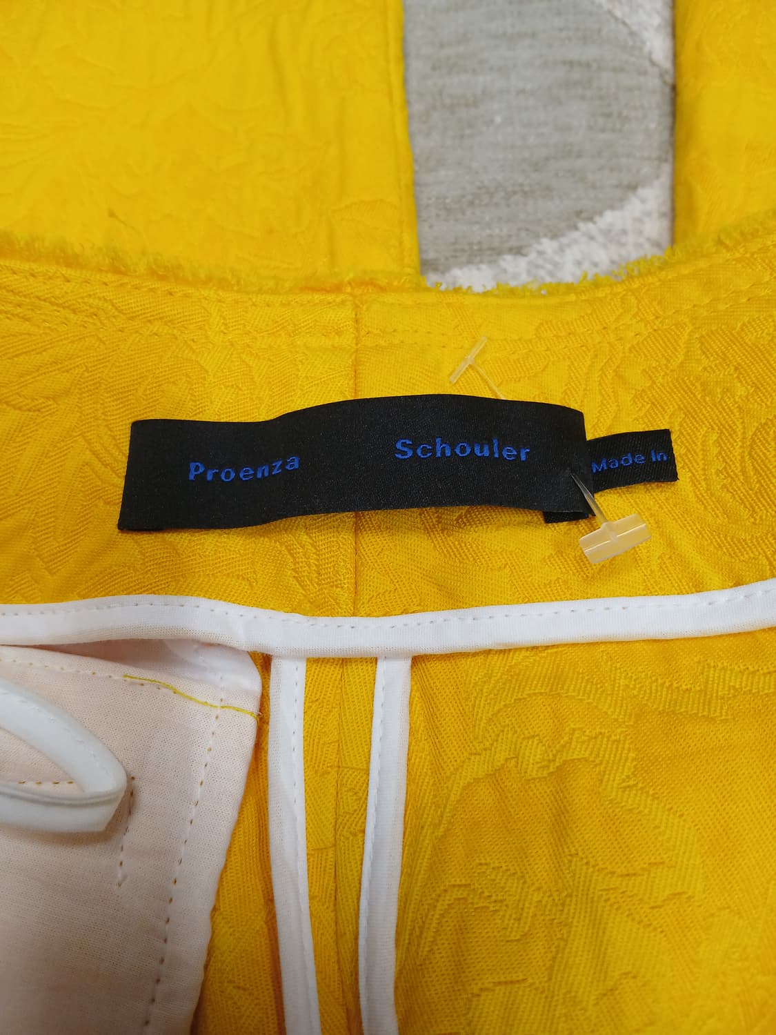 프로앤자 슐러 옐로우 자카드 와이드 레그팬츠  상품이미지8