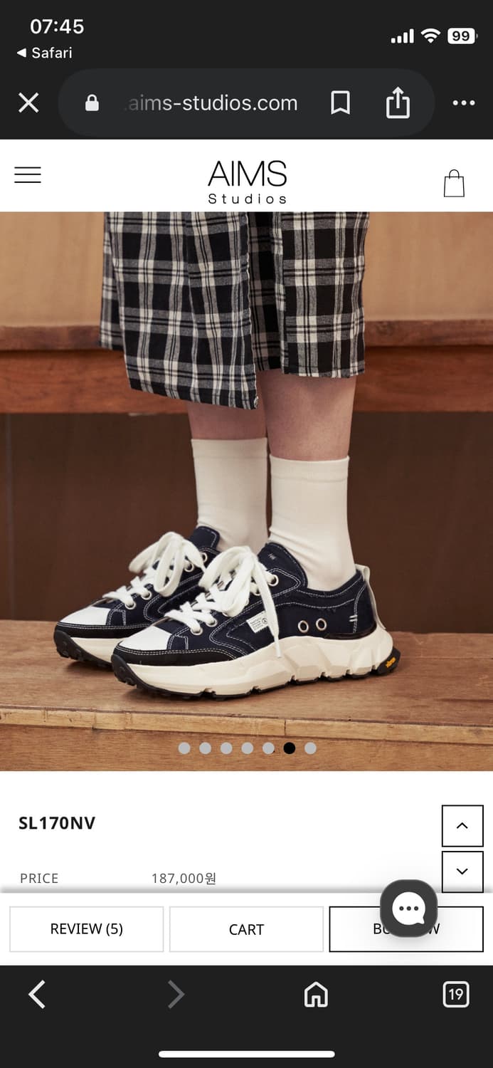 에임스스튜디오 SL170NV 스니커즈 운동화 상품이미지1