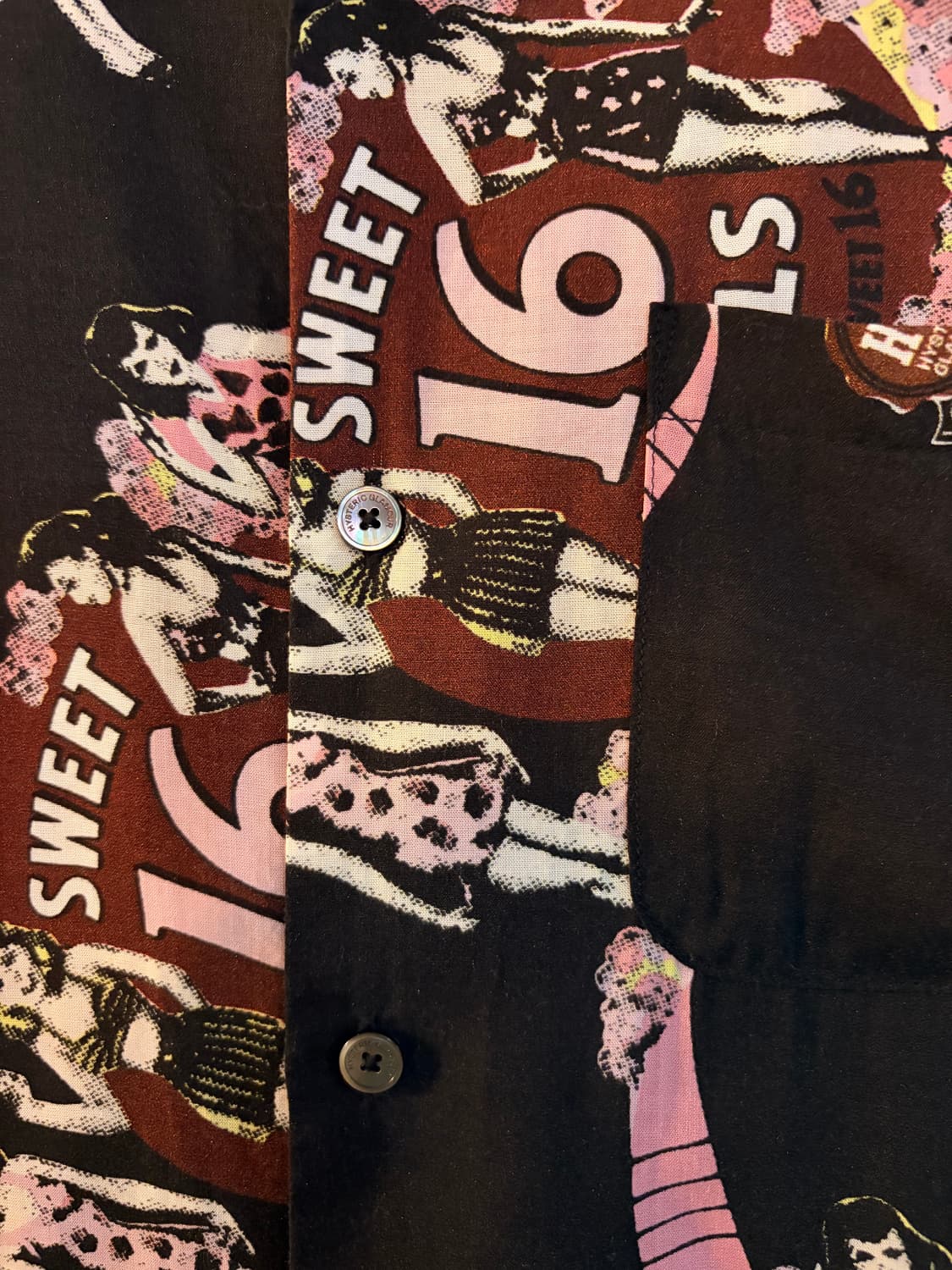 90s Hysteric Glamaour 히스테릭글래머 오픈칼라셔츠 상품이미지3